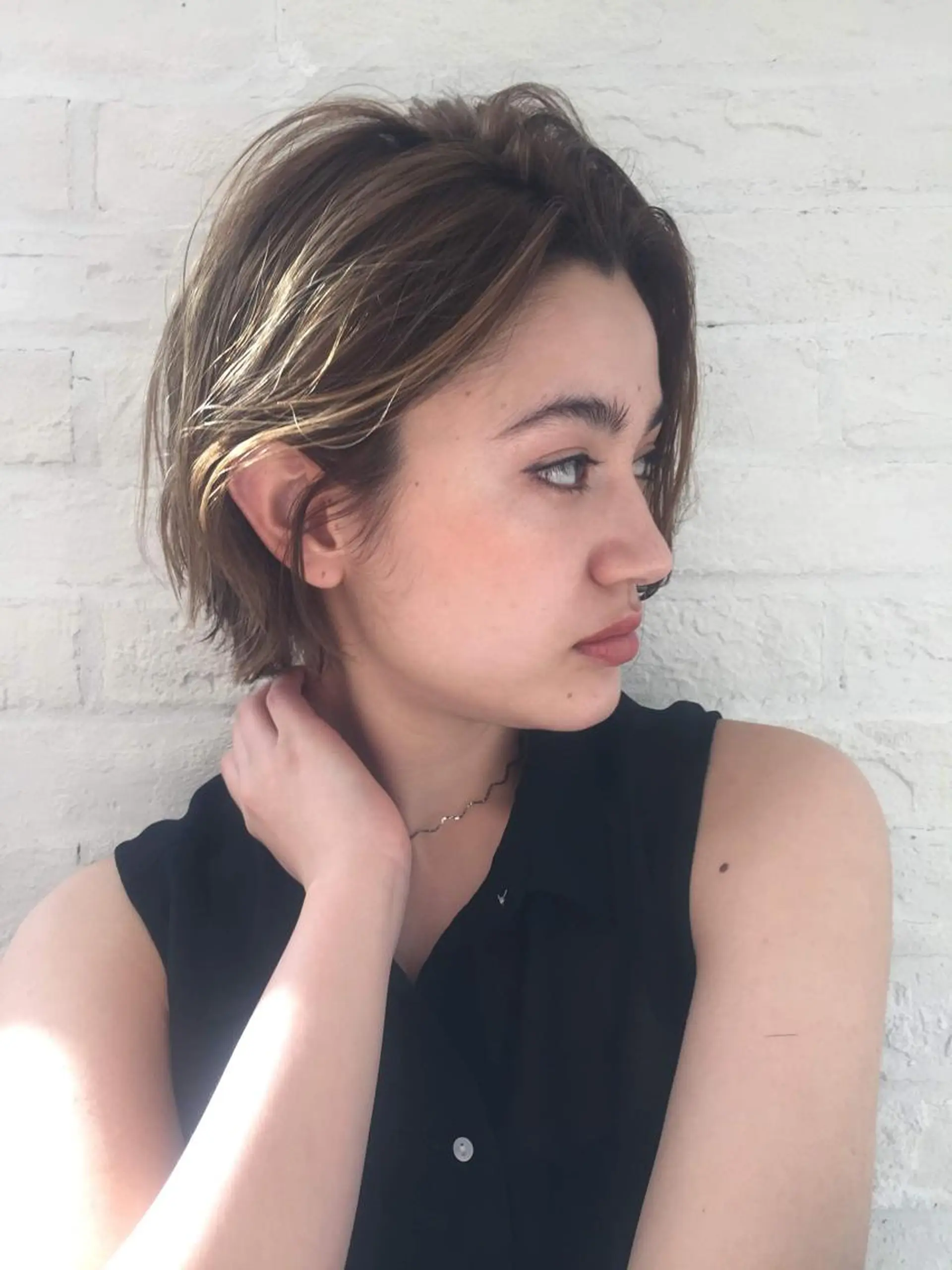 ショート カラー ショートボブ ボブ 顔周りカット ショートヘア ナカジマ ボブ/レイヤーのヘアスタイル