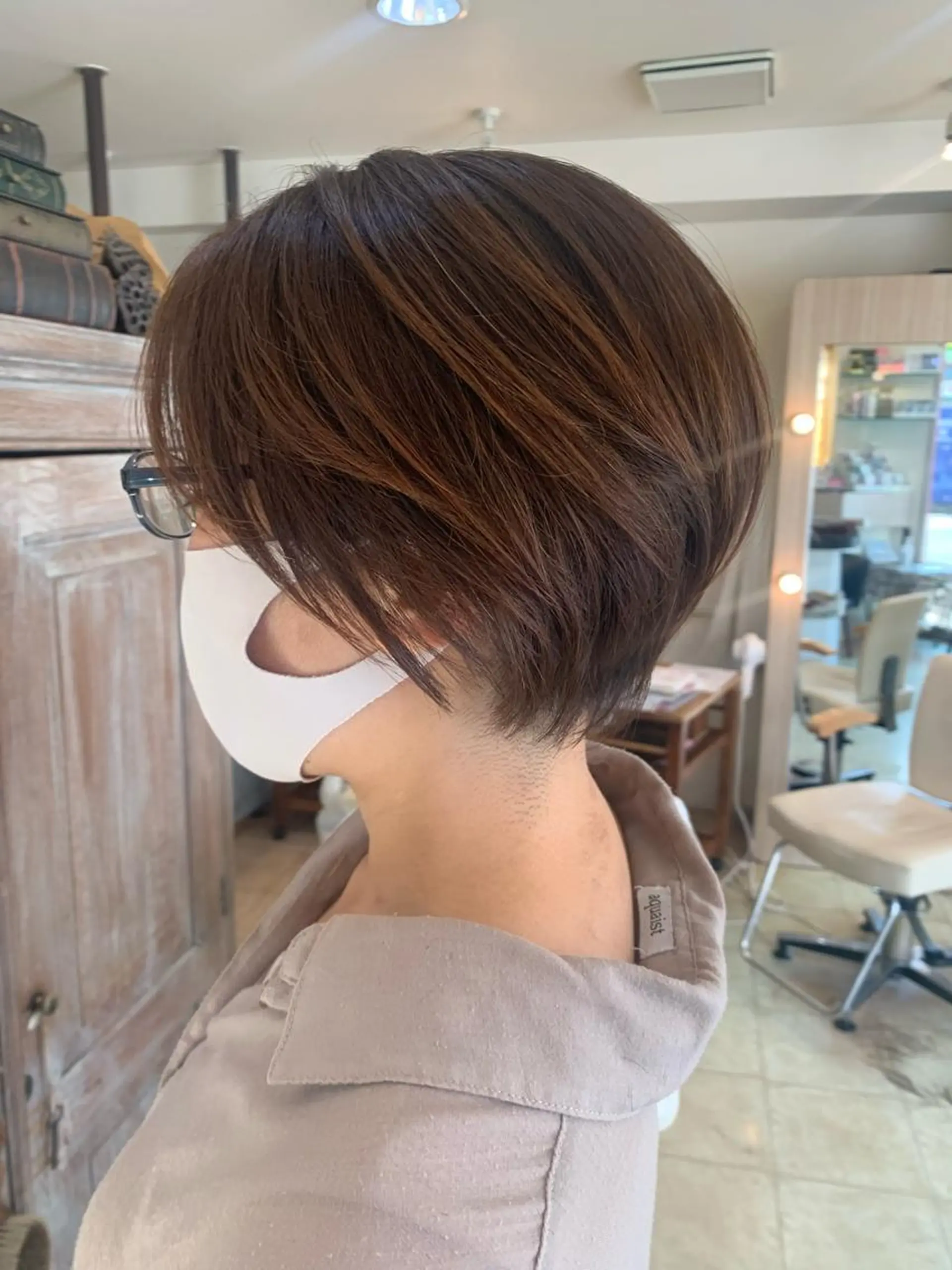 ショート カラー ショートヘア ヘアカラー トリートメント ヘッドスパ nishimura makotoのヘアスタイル