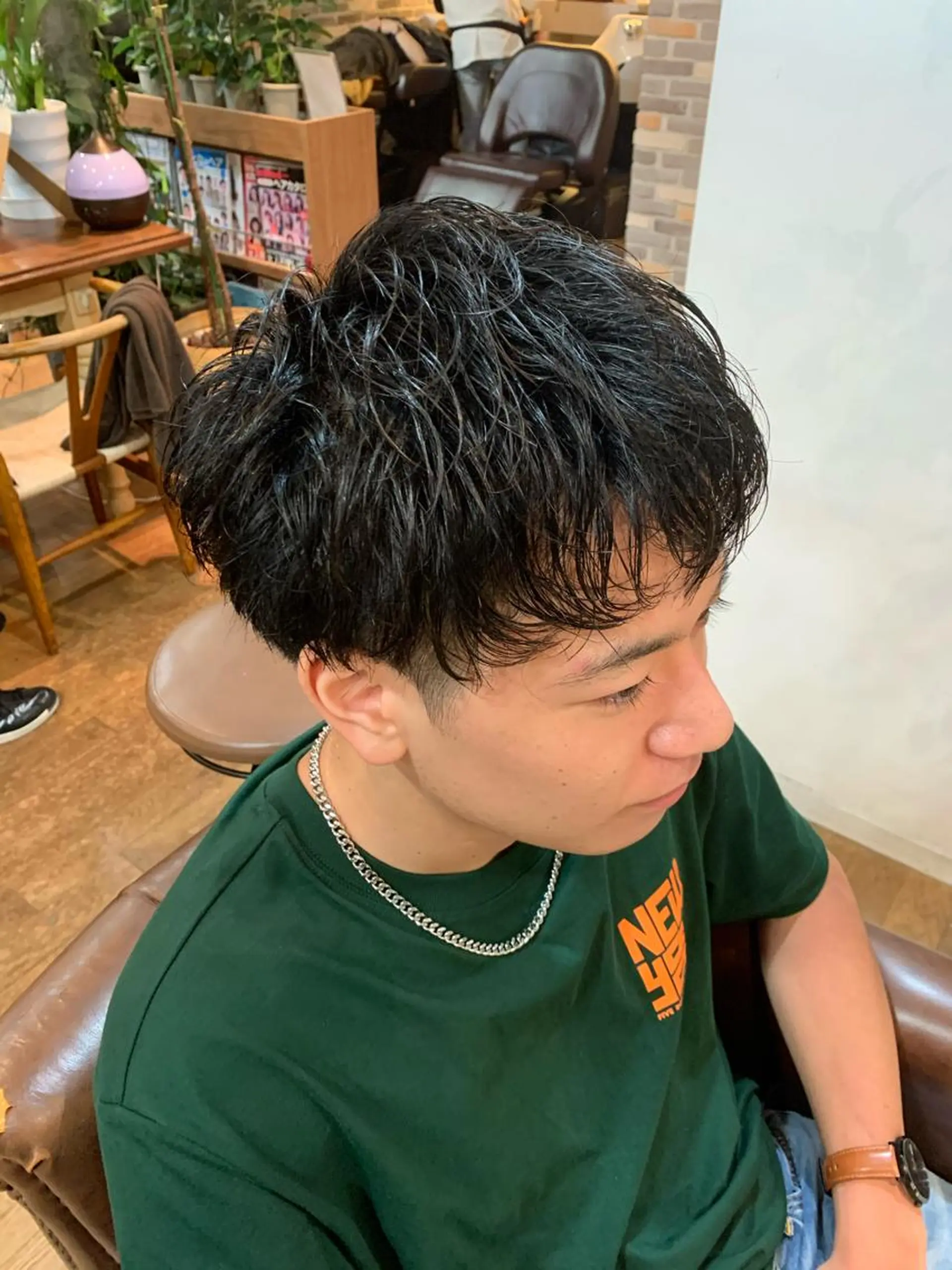 ショート メンズ マッシュ くせ毛 ショートヘア カット特化美容師 齋藤桐のヘアスタイル