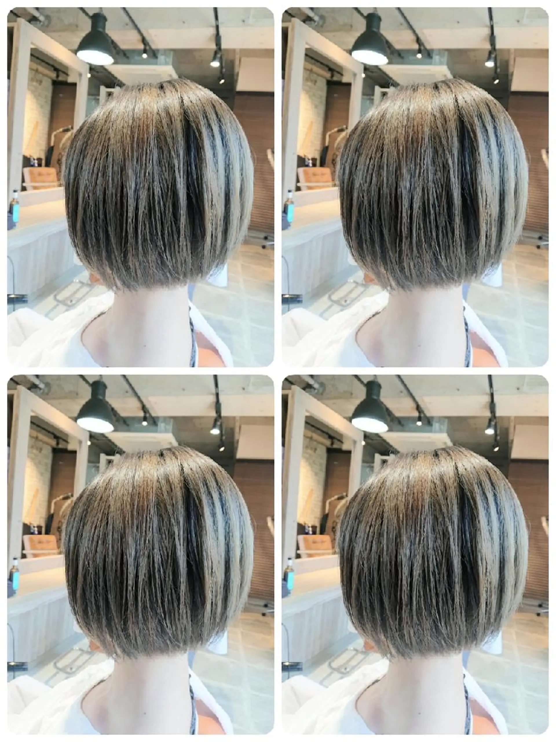 ショート カット ヘアカラー トリートメント alushe 岡 陽子のヘアスタイル