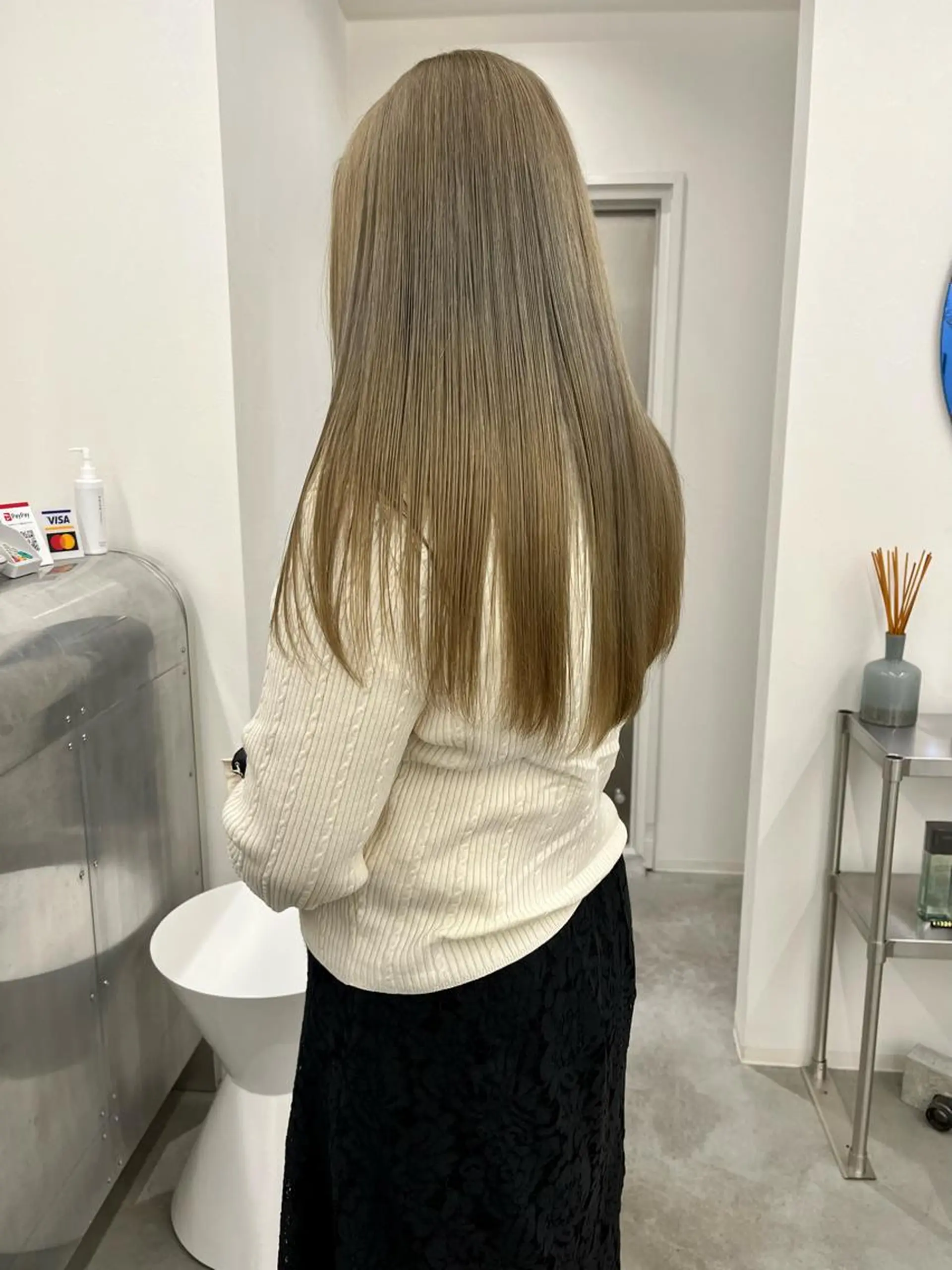 ロング カラー ヘアカラー KEPKA ヤマグチ 天神 今泉のヘアスタイル