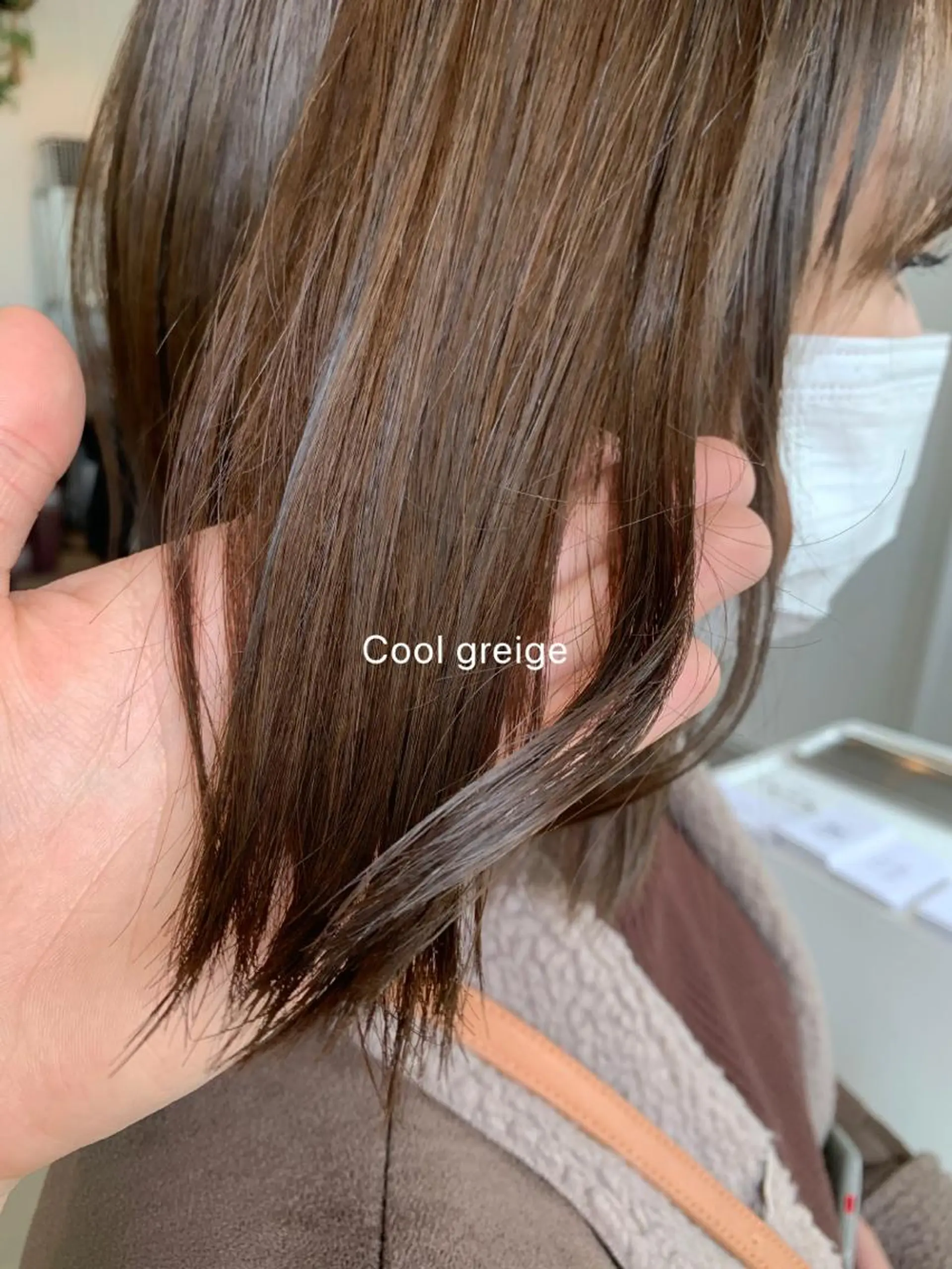 ミディアム カット ヘアカラー トリートメント 山本 晶大のヘアスタイル