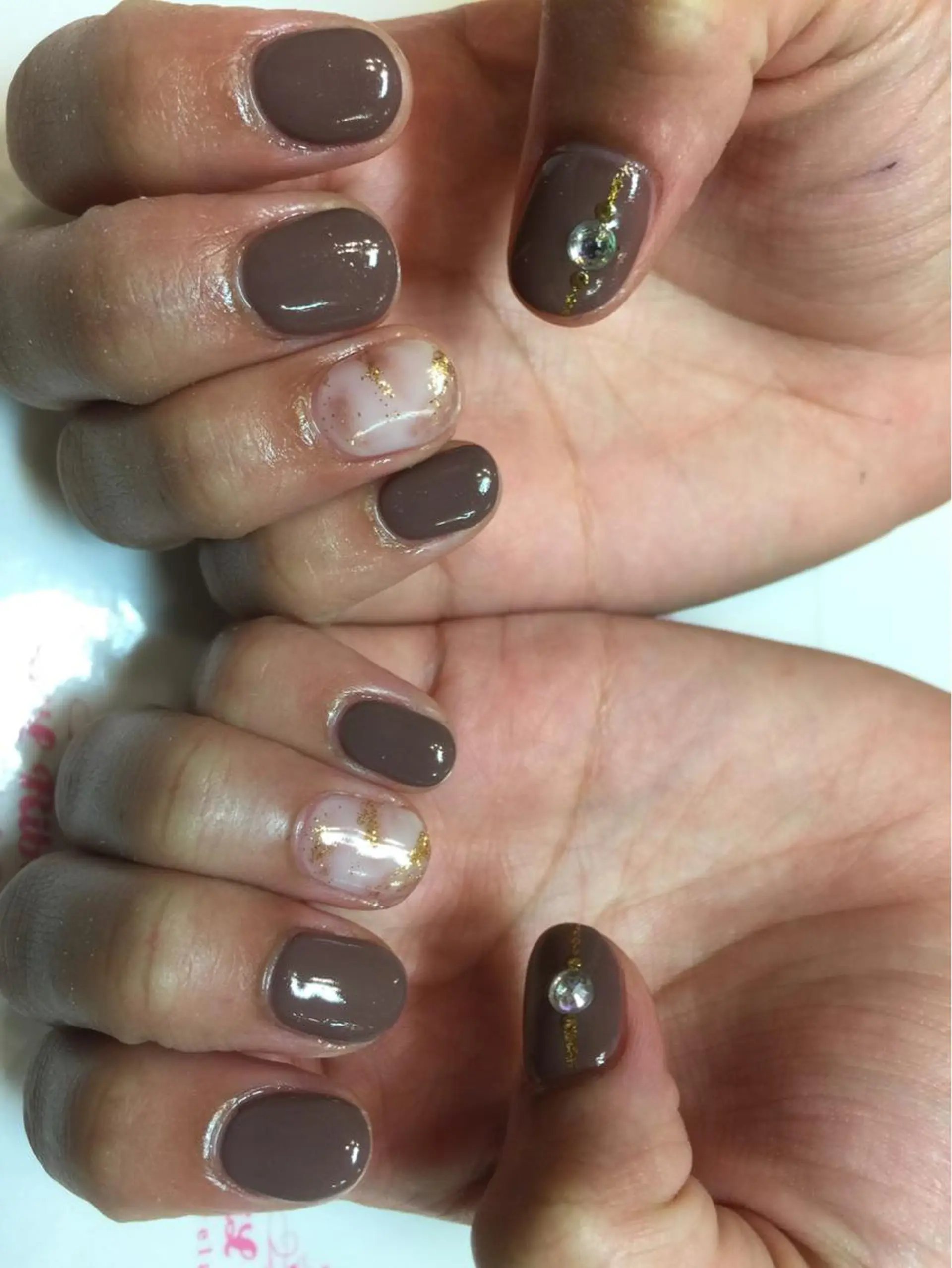 ネイル ネイルリボン 受付スタッフのネイルデザイン