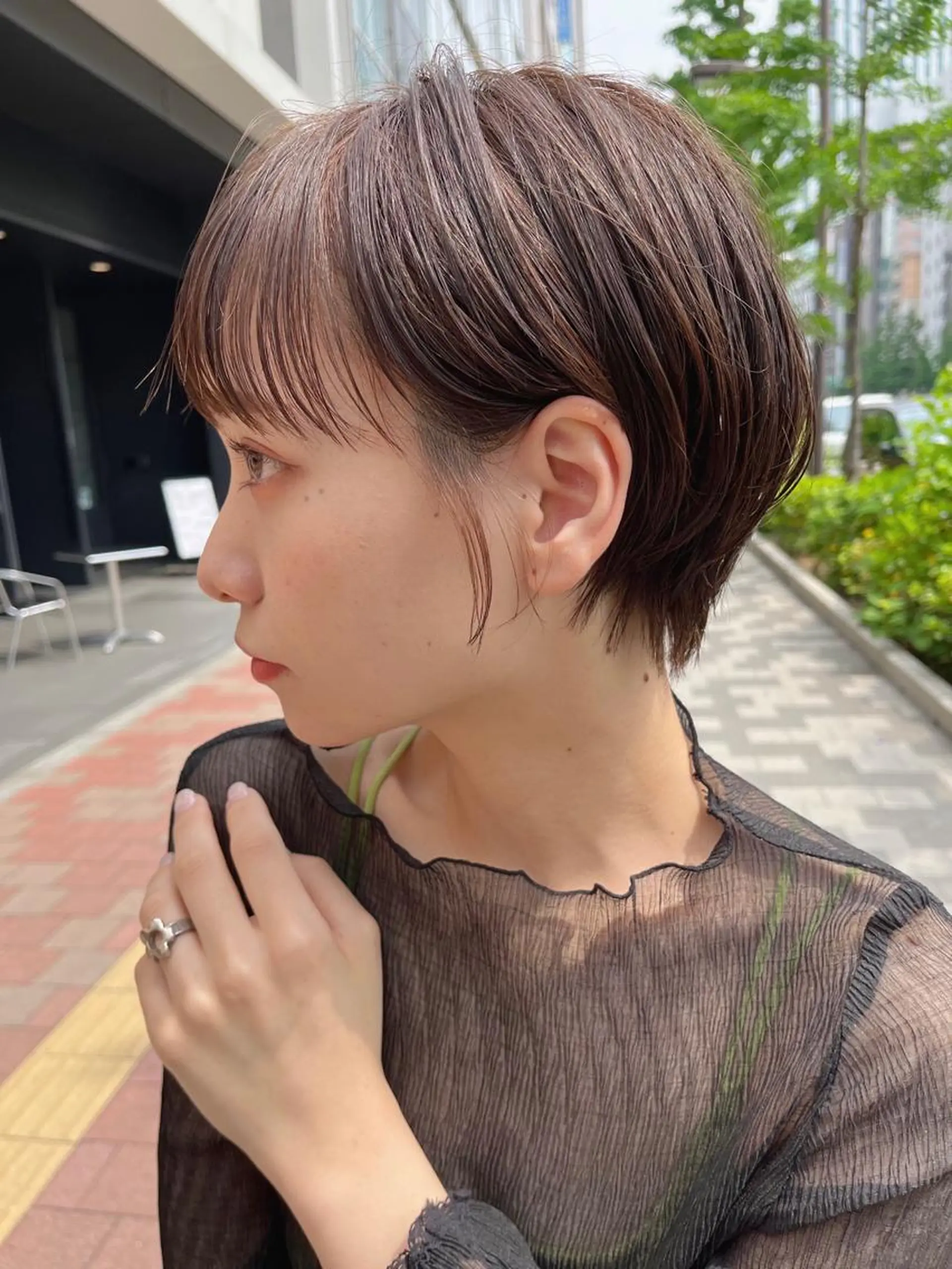 ショート カラー ✨艶髪✨ 奈須晴香のヘアスタイル