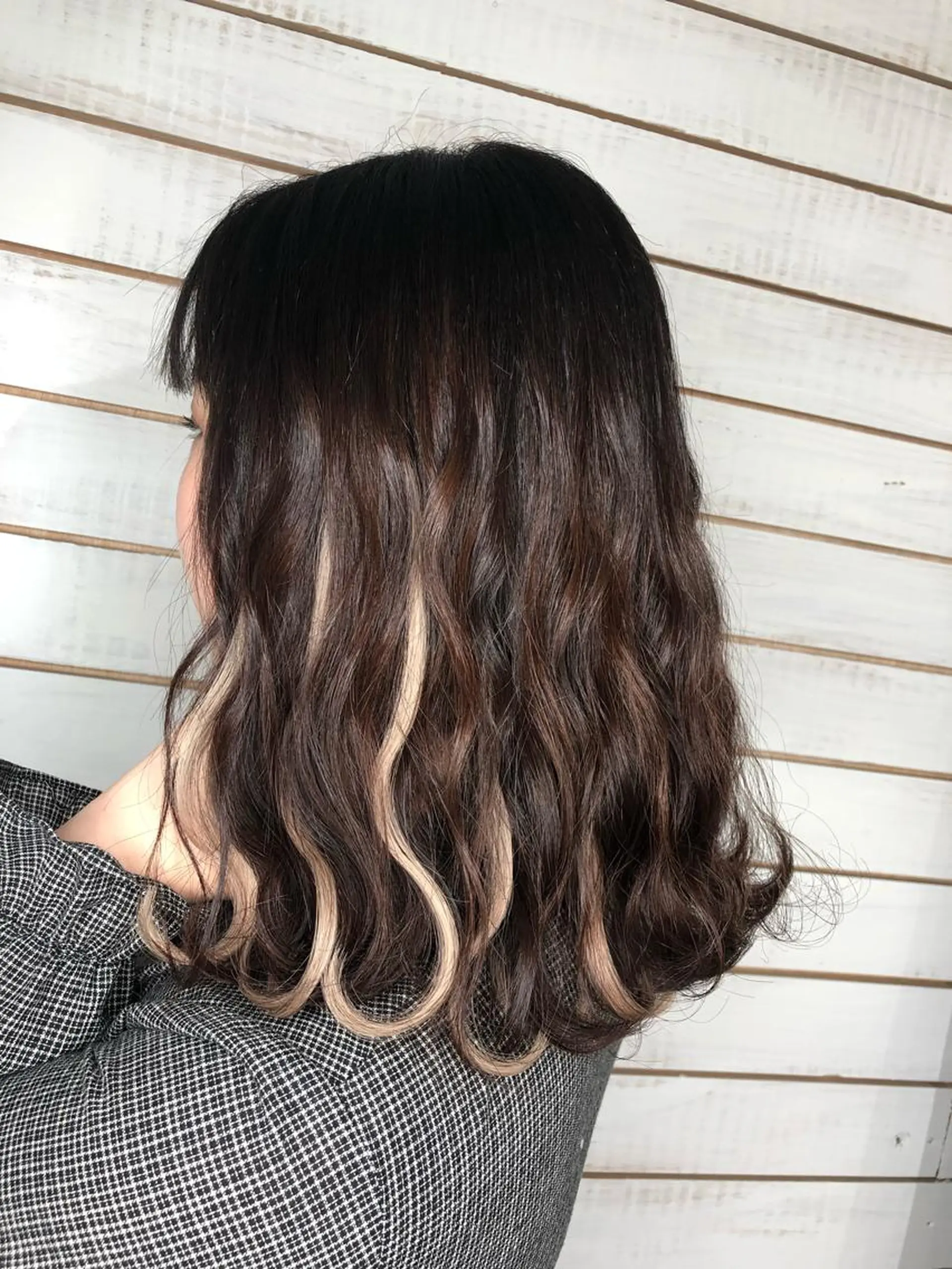 ミディアム カラー ハイライトカラー エクステ ハイライト エクステ 🧡艶髪ちゅるん髪 🫧🧡YUKI❄️のヘアスタイル