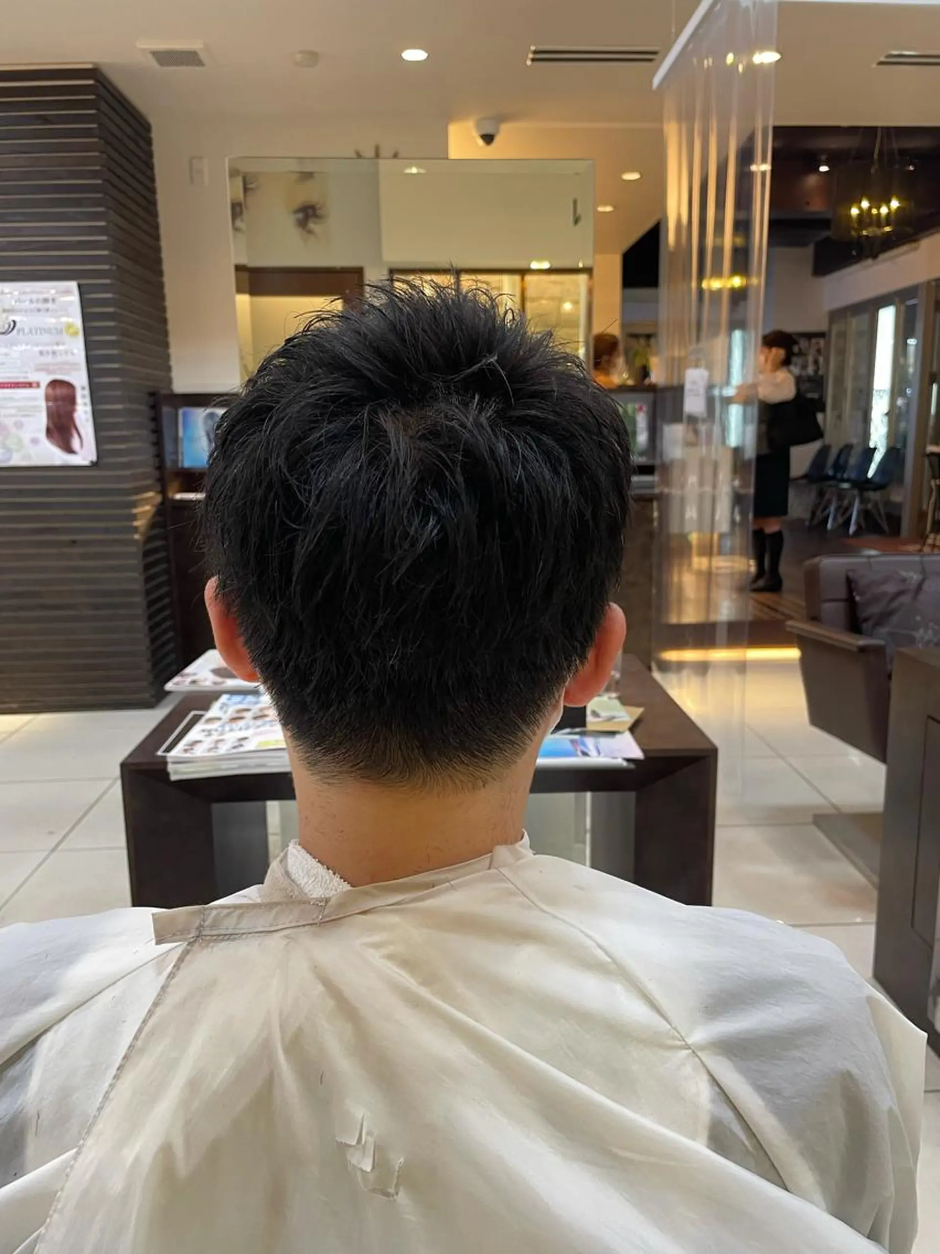 ショート 静岡/草薙パーマ メンズバレイヤージュのヘアスタイル