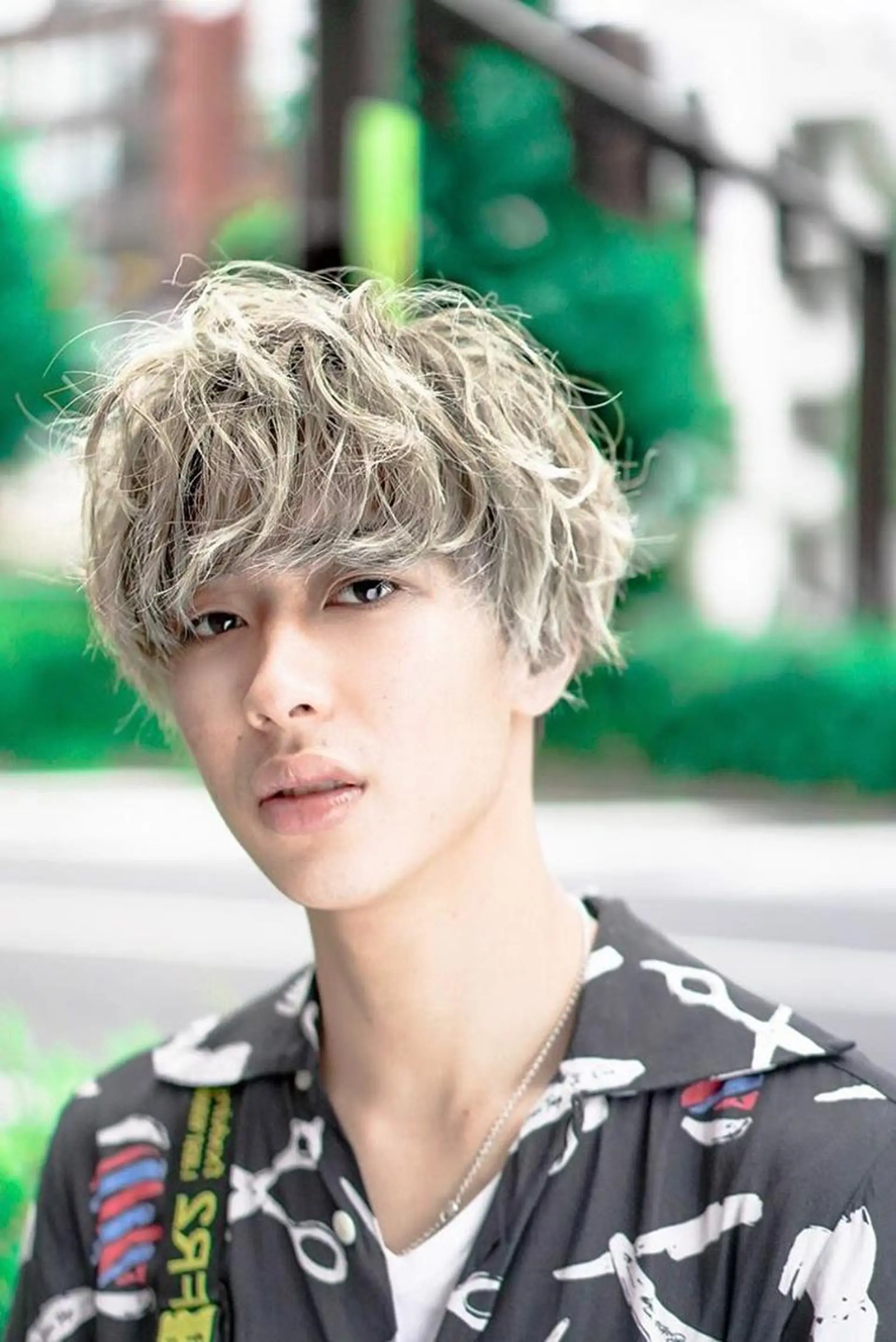 ショート メンズ マッシュ カット パーマ 高橋 流耀のヘアスタイル