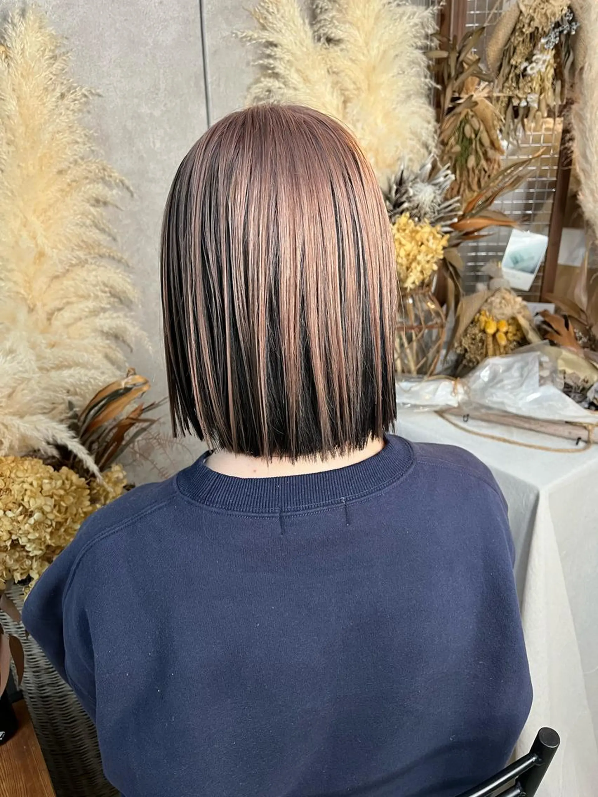 ミディアム ヘアカラー トリートメント エクステ・髪質改善・ ブリーチ・吉田大介のヘアスタイル