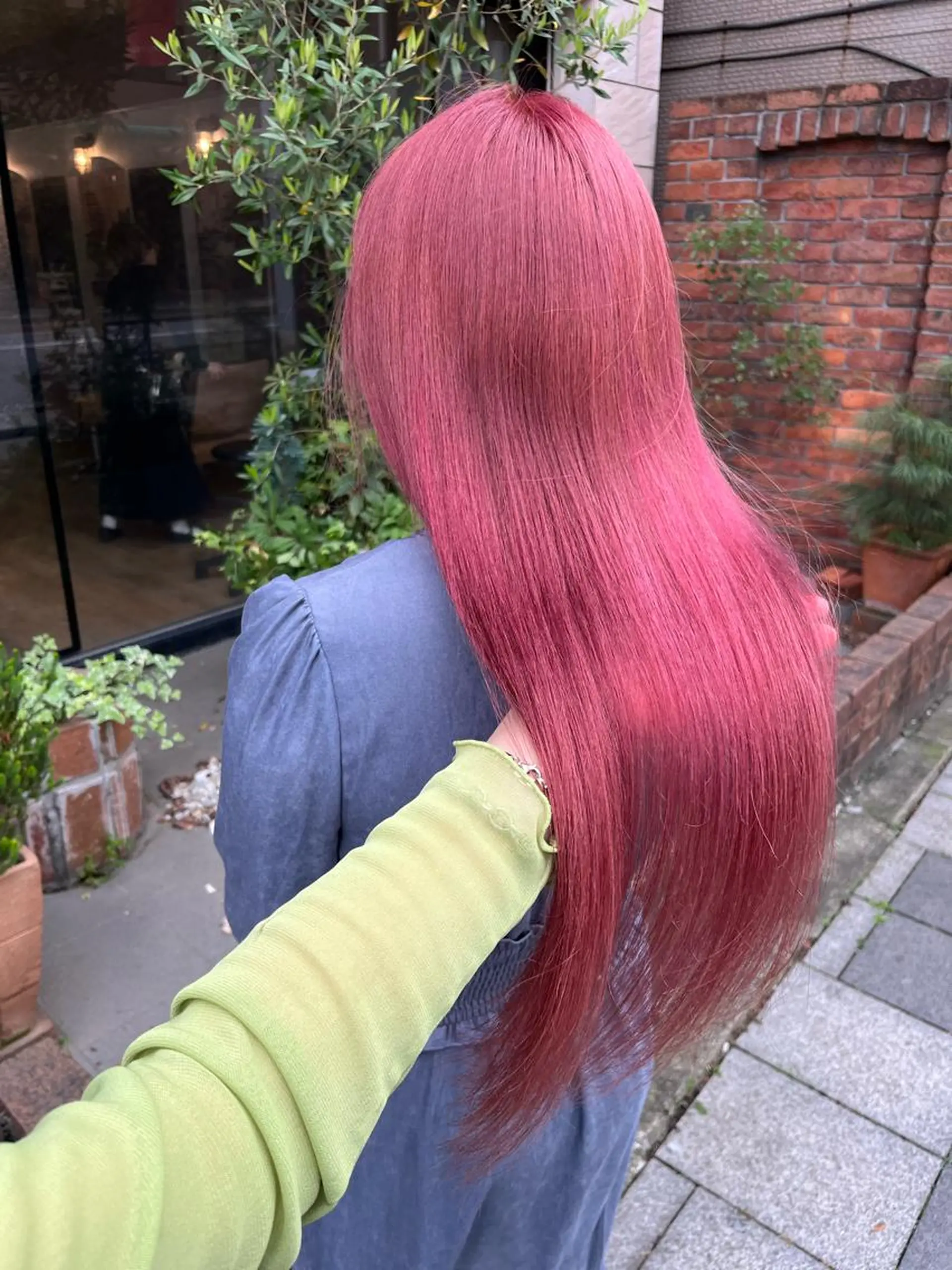 ロング カラー ピンクカラー ヘアカラー SHIAN 八王子👼鬼塚さやかのヘアスタイル