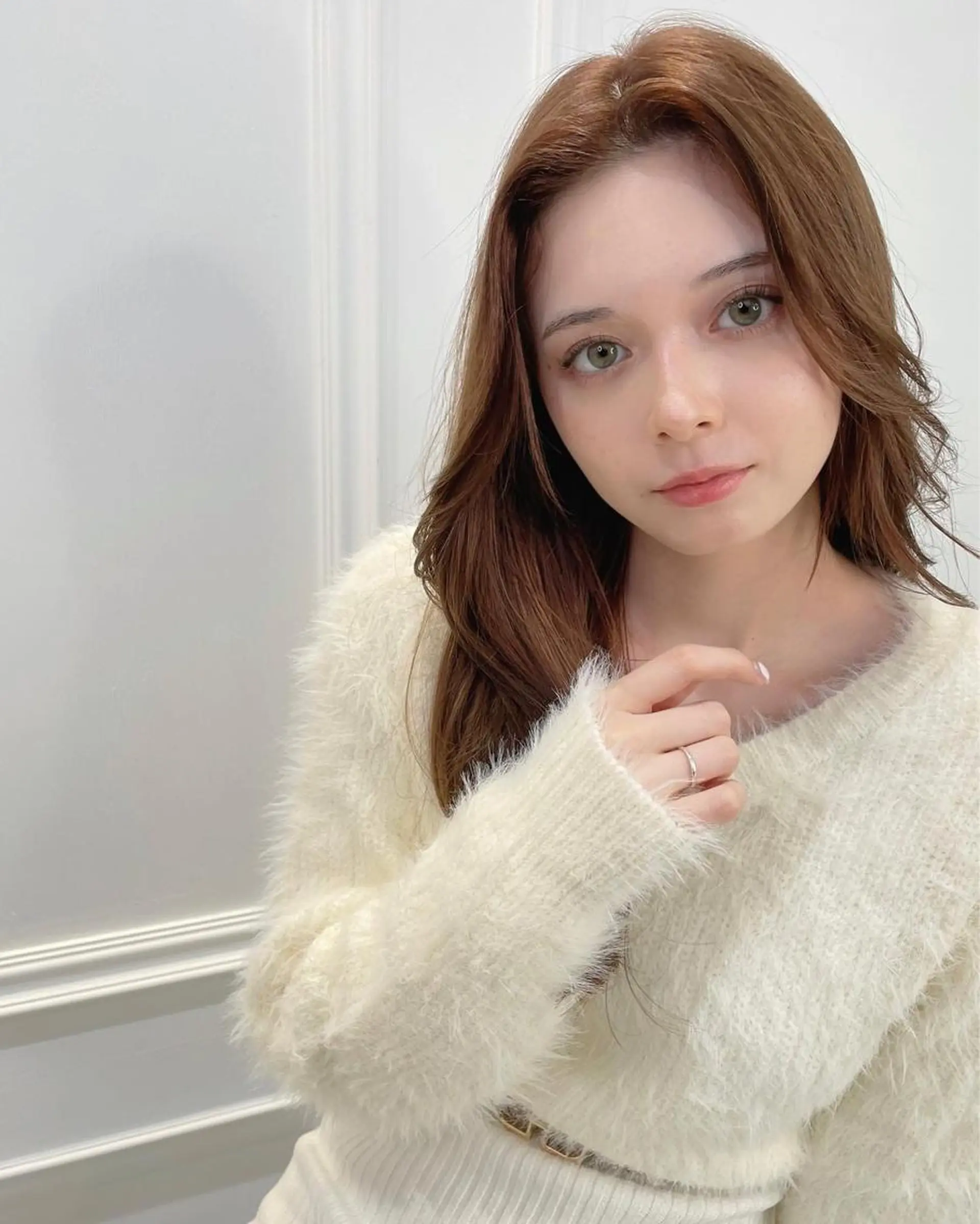 セミロング カット パーマ チダアキフミ Ash大森のヘアスタイル