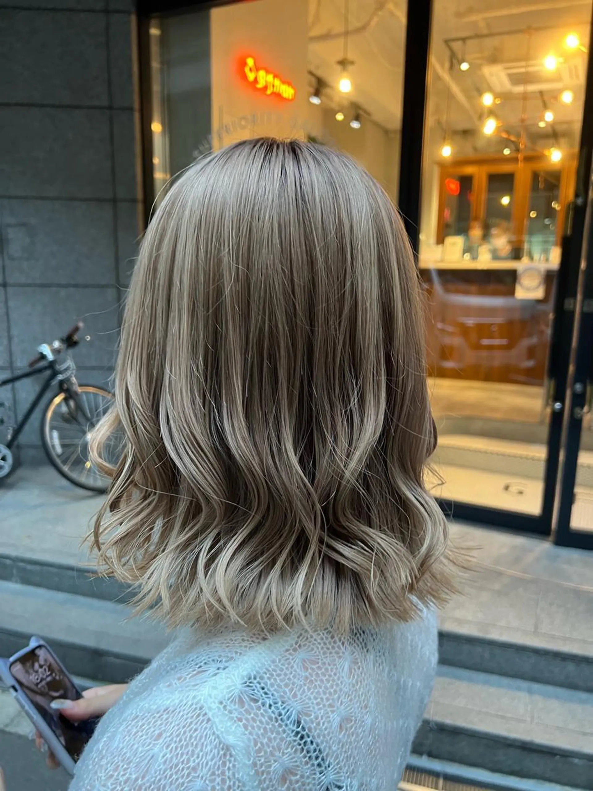 ミディアム カラー 髪質改善ストレート Kantaのヘアスタイル