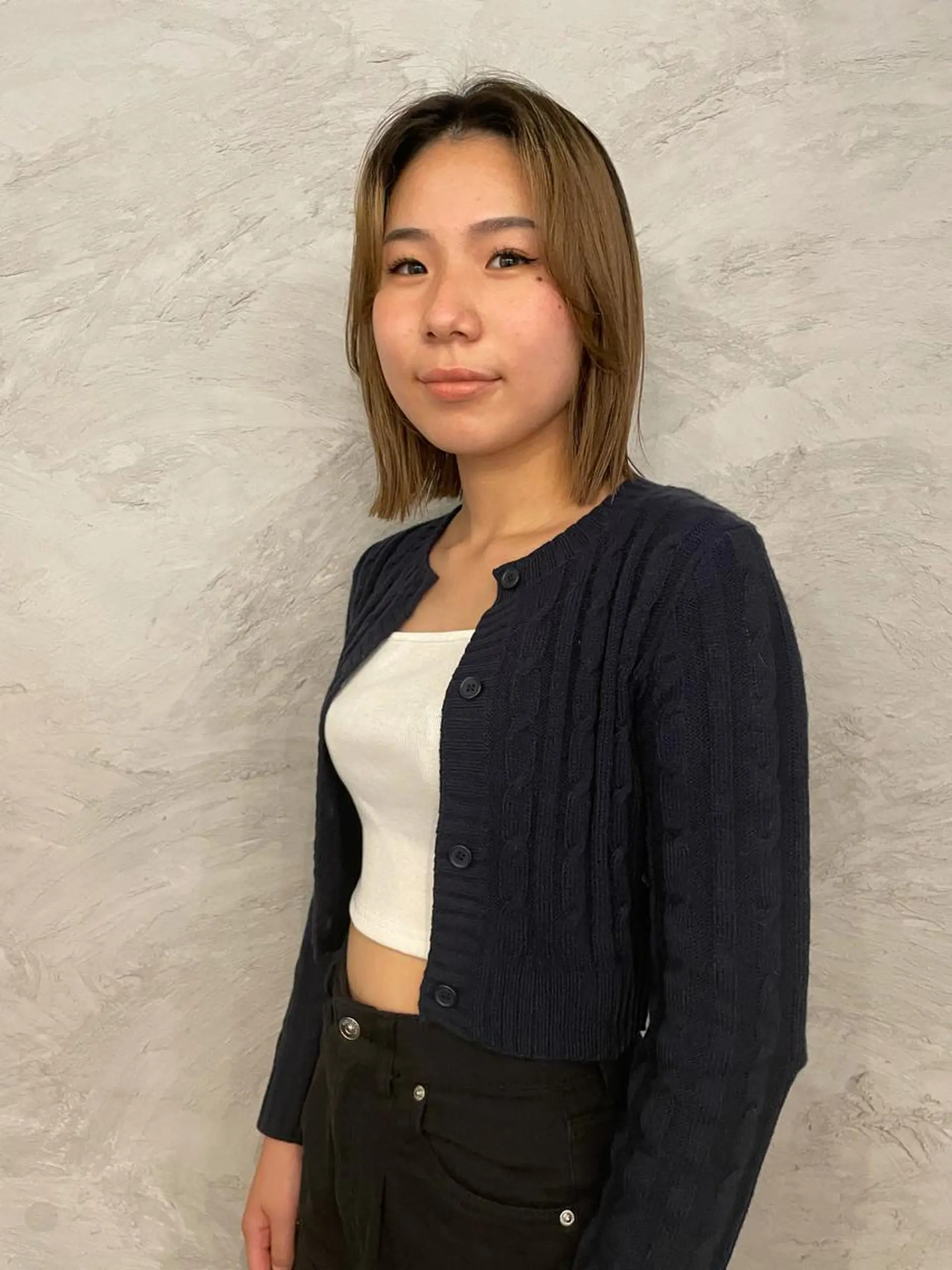 ミディアム ボブ イズミ ナナコのヘアスタイル