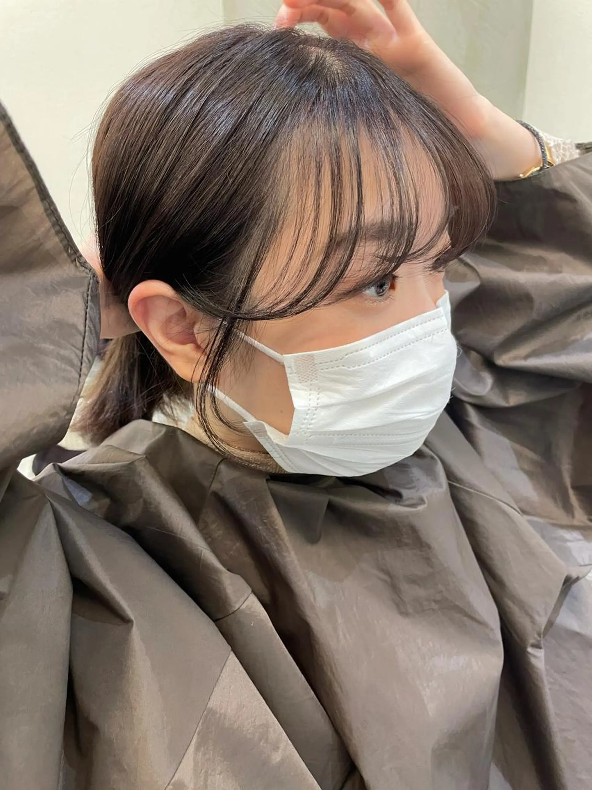 ミディアム カラー ヘアアレンジ カット ヘアカラー トリートメント ヘアセット 🍃柔らかヘアー田中 瑞希🍃のヘアスタイル