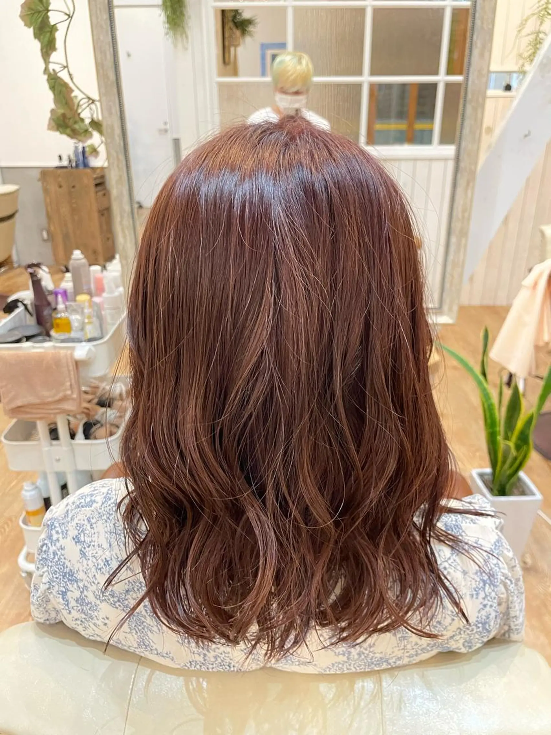 カラー ボブ、レイヤー、 ハイトーン、古淵のヘアスタイル