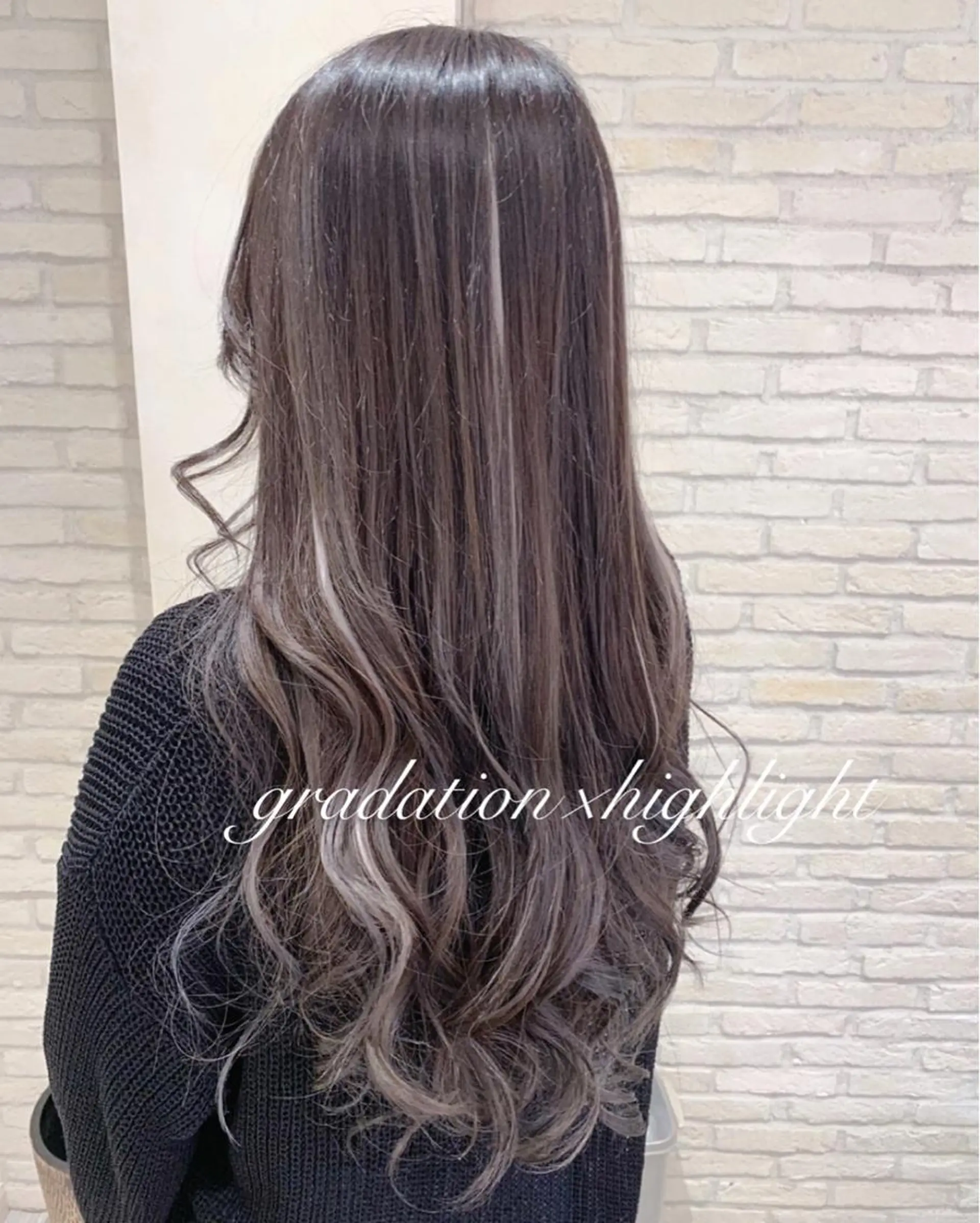 ロング カラー アッシュ エクステ 横浜🍒ルーツカラー エクステ／RIEのヘアスタイル