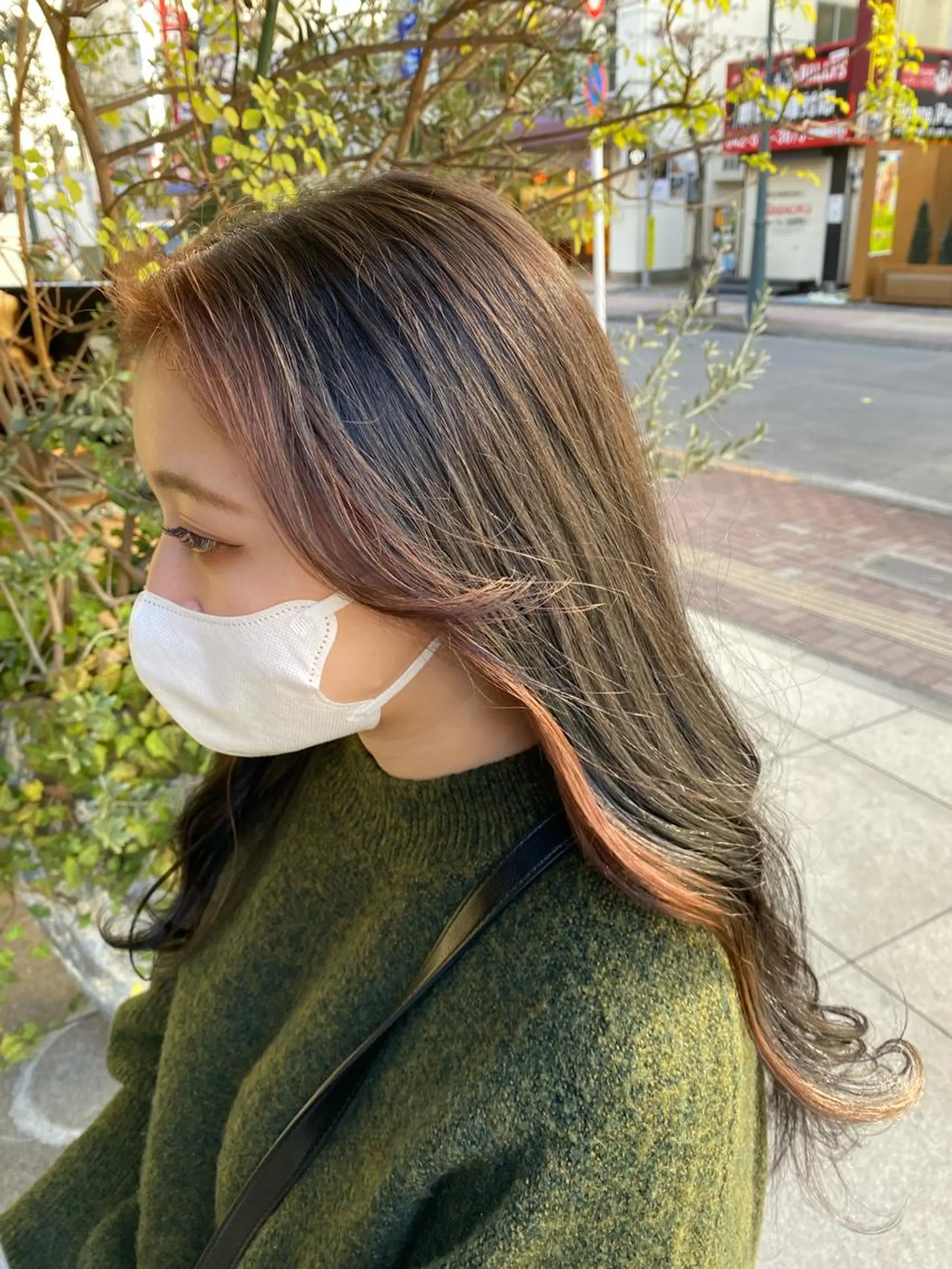 ロング カラー 酸スト/フェザー パーマ/三谷海斗のヘアスタイル