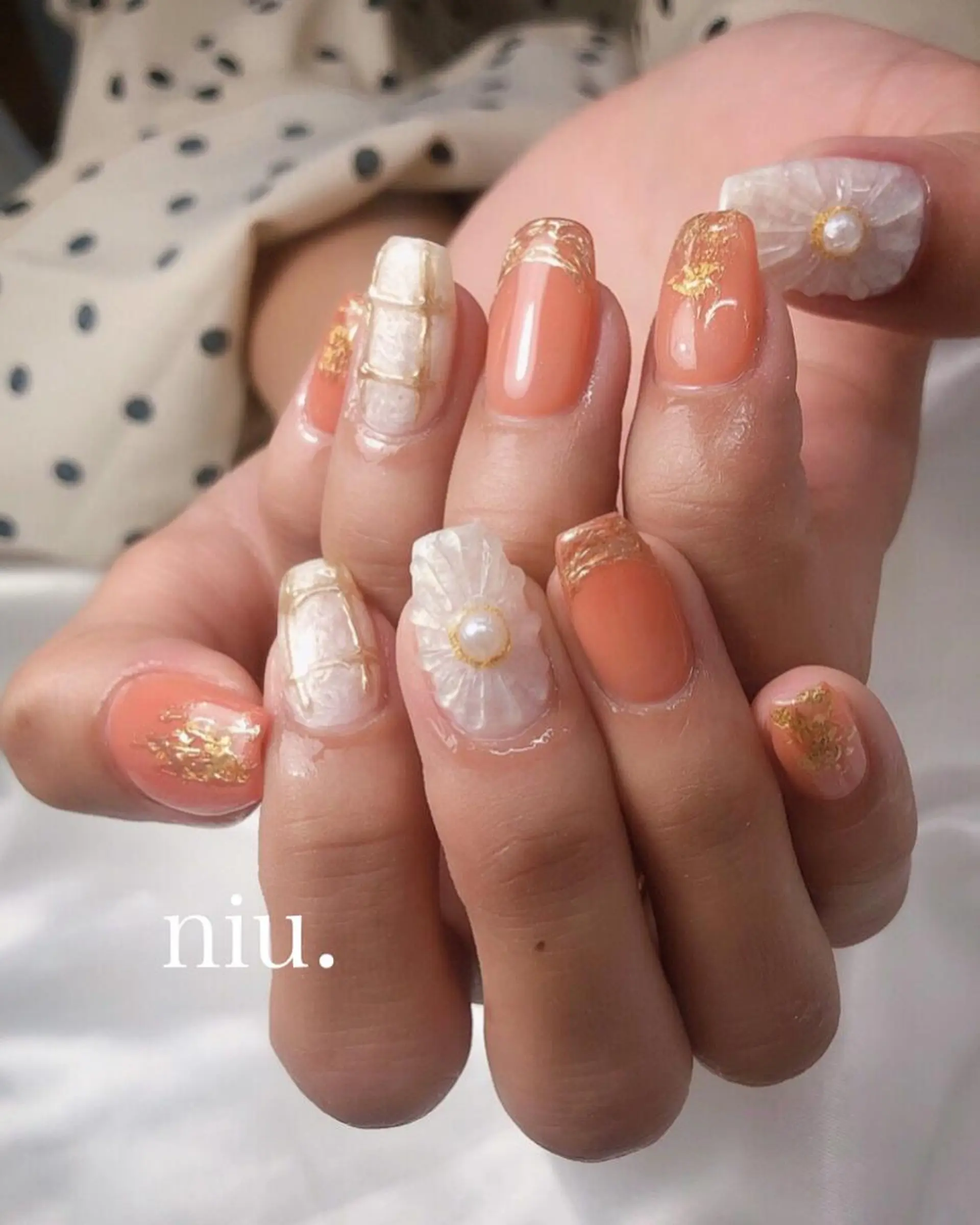 ミディアム nail salon niuのネイルデザイン