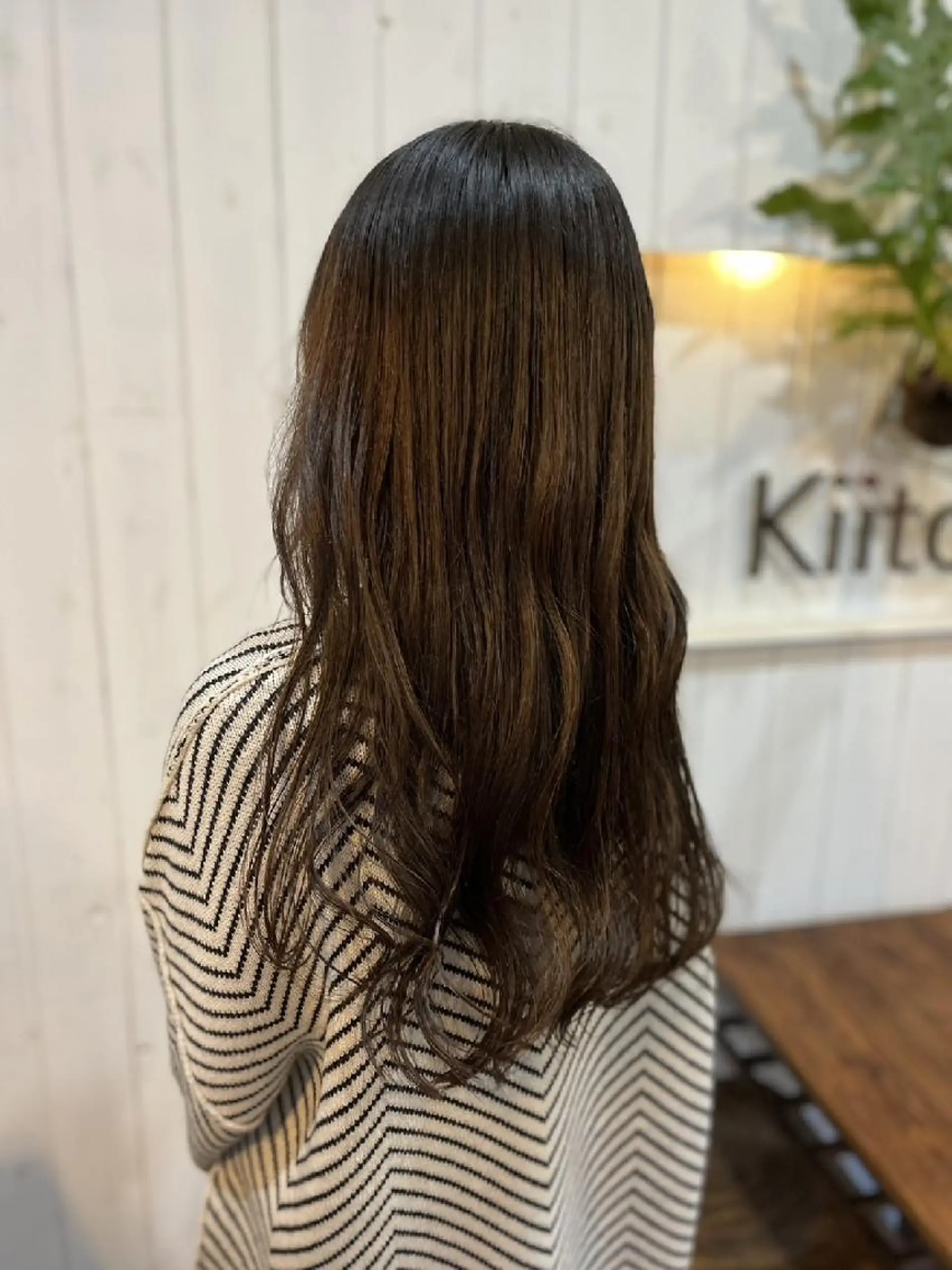 カラー ロング 木村 明日香のヘアスタイル