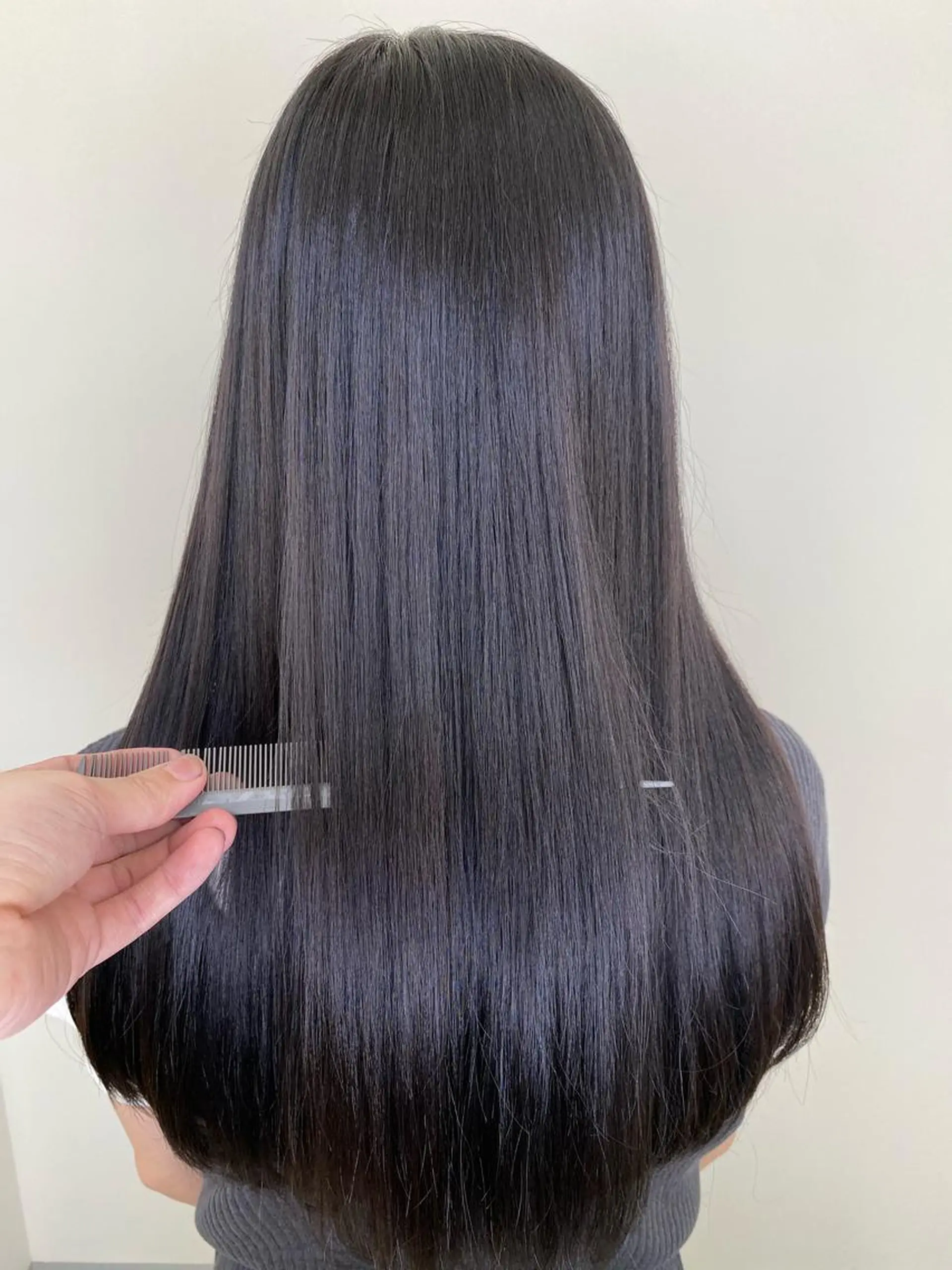 セミロング カラー 髪質改善 縮毛矯正 トリートメント カット ヘアカラー トリートメント SALOWIN神戸三宮East店所属・【透明感、艶髪】西村 有司のヘアスタイル