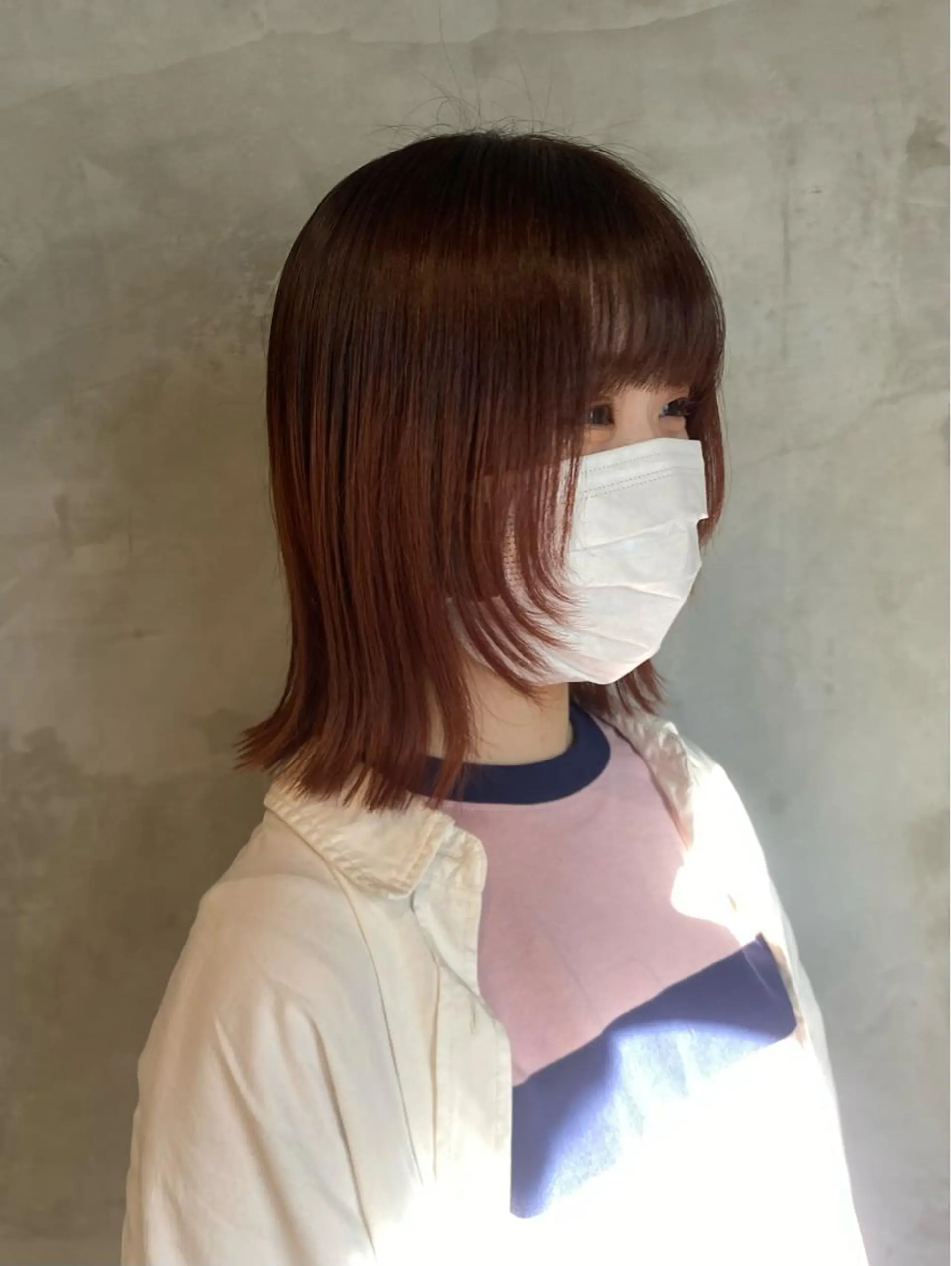 ミディアム カラー ボブ ウルフカット レイヤー特化🪽 yuka【高円寺】のヘアスタイル