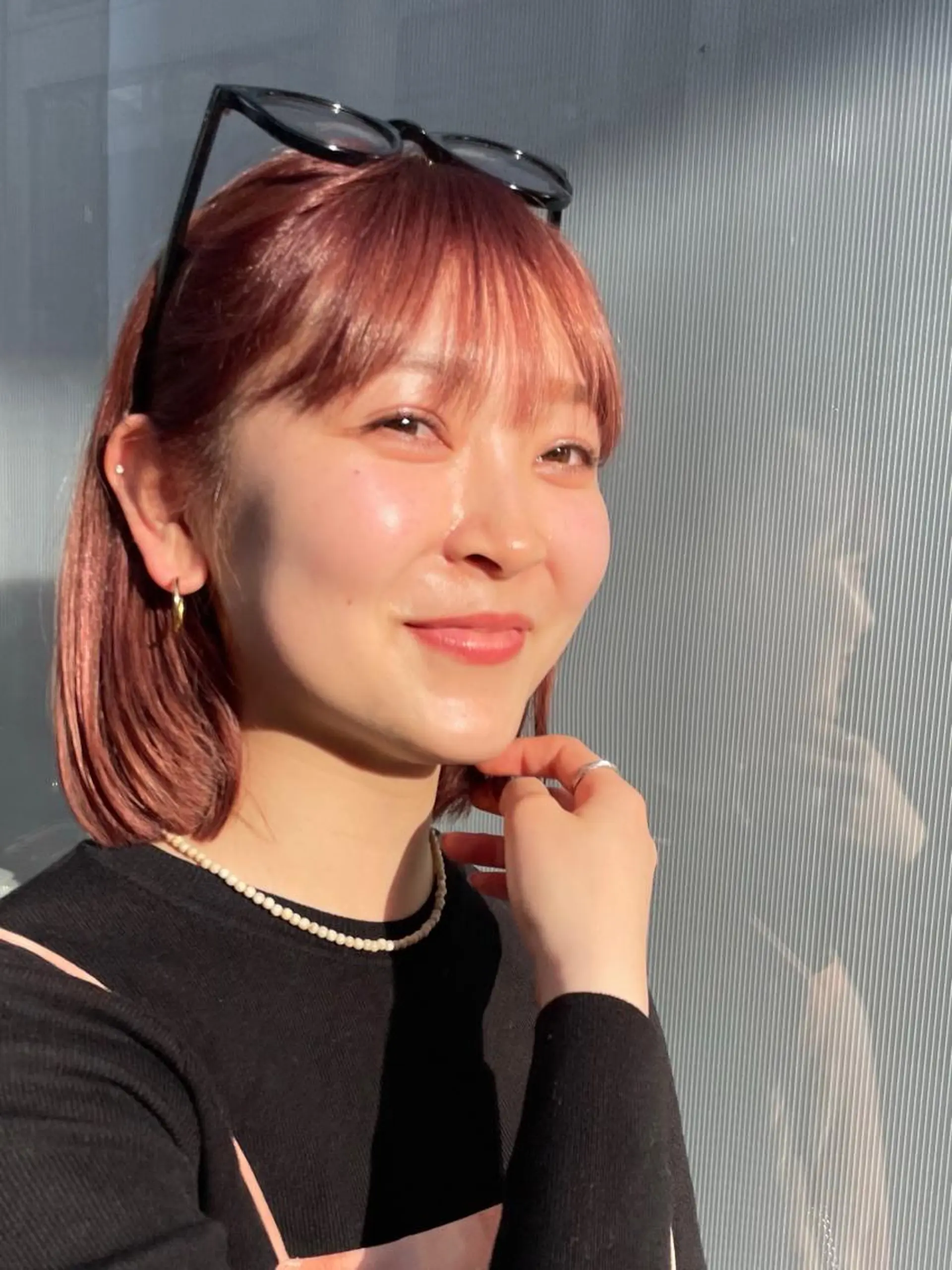 ミディアム カラー ヘアカラー 松永 梨央のヘアスタイル