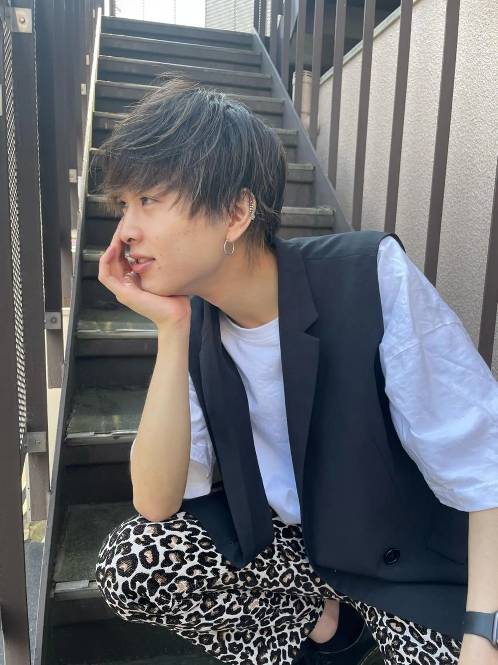 カラー パーマ メンズ ✨ミニモ指名奈良1位 ✨濱崎のヘアスタイル