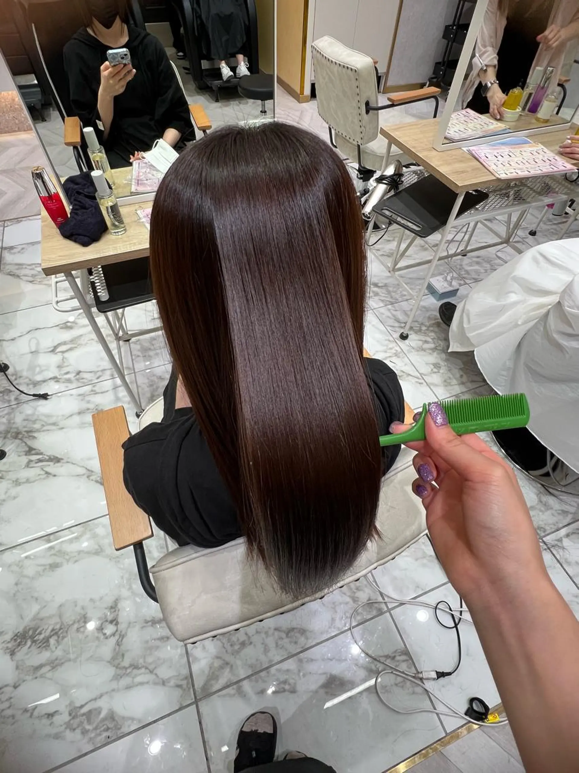 セミロング カラー ヘアカラー 学生人気no.1 🦋ナツミのヘアスタイル