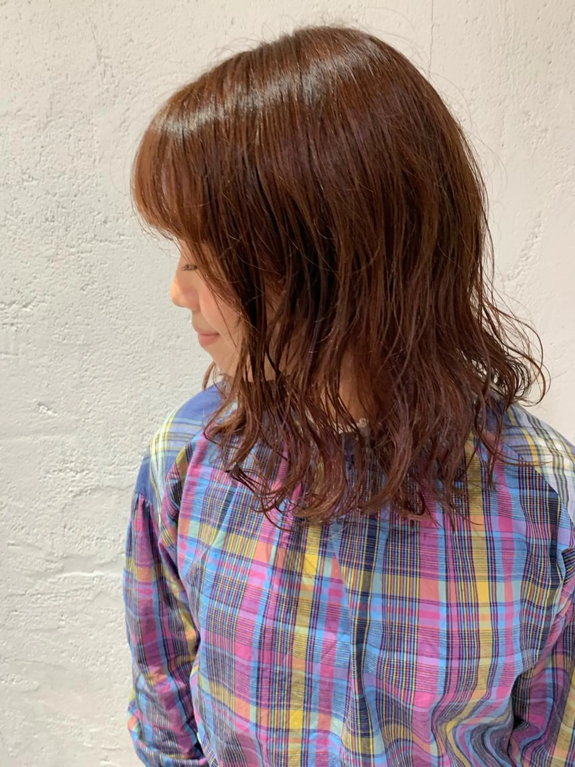 セミロング パーマ セミロングパーマ 🫧透明感カラー/ ボブ/小笠原汐海🪽のヘアスタイル