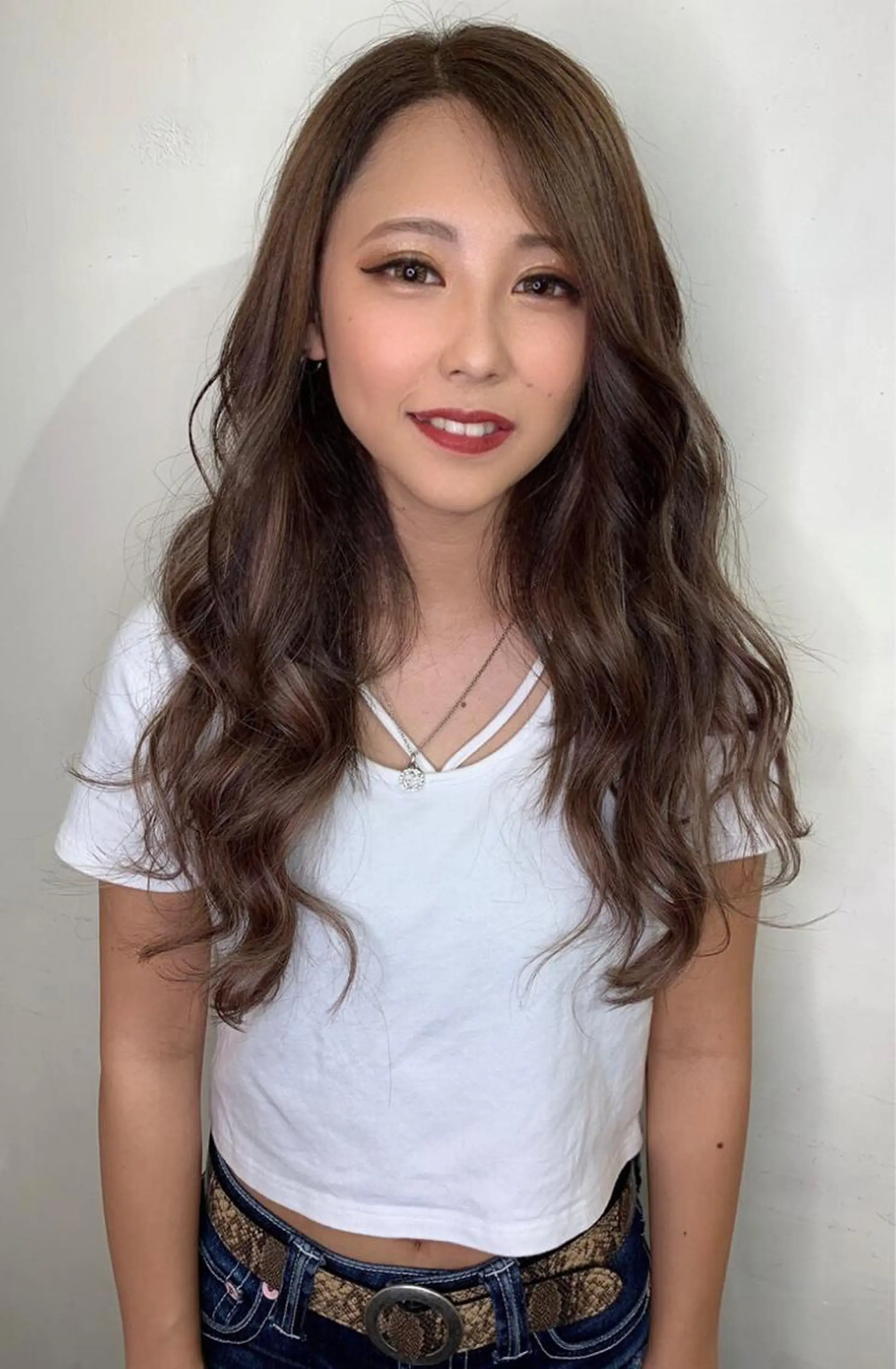 ロング カラー シールエクステ アッシュ アッシュブラウン ブラウンカラー 透明感カラー JIL BLAN千葉 代表　Toshikiのヘアスタイル