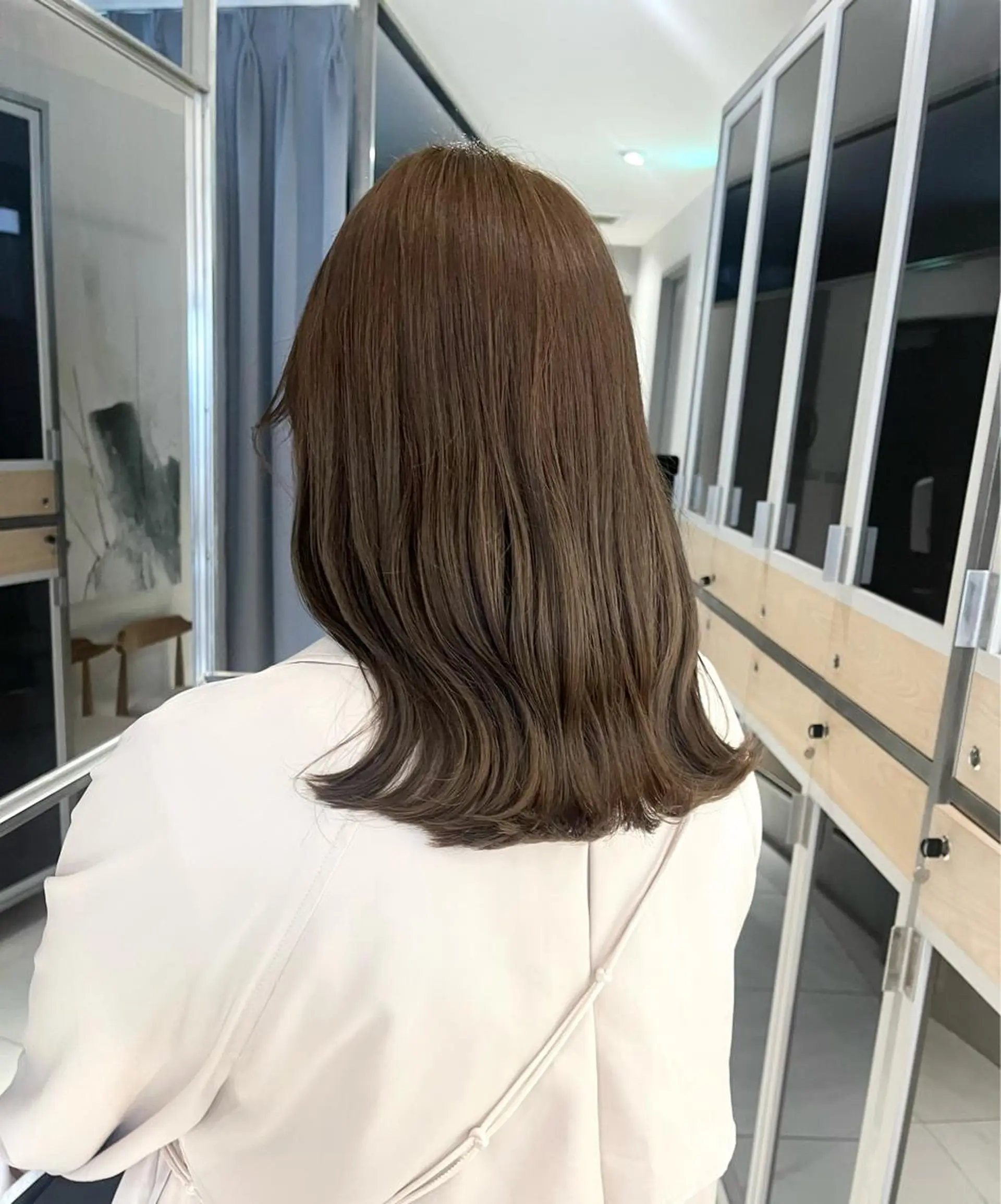 セミロング カラー ヘアカラー トリートメント ヘッドスパ ヘアセット 🎀艶モテカラー🎀 彩季のヘアスタイル