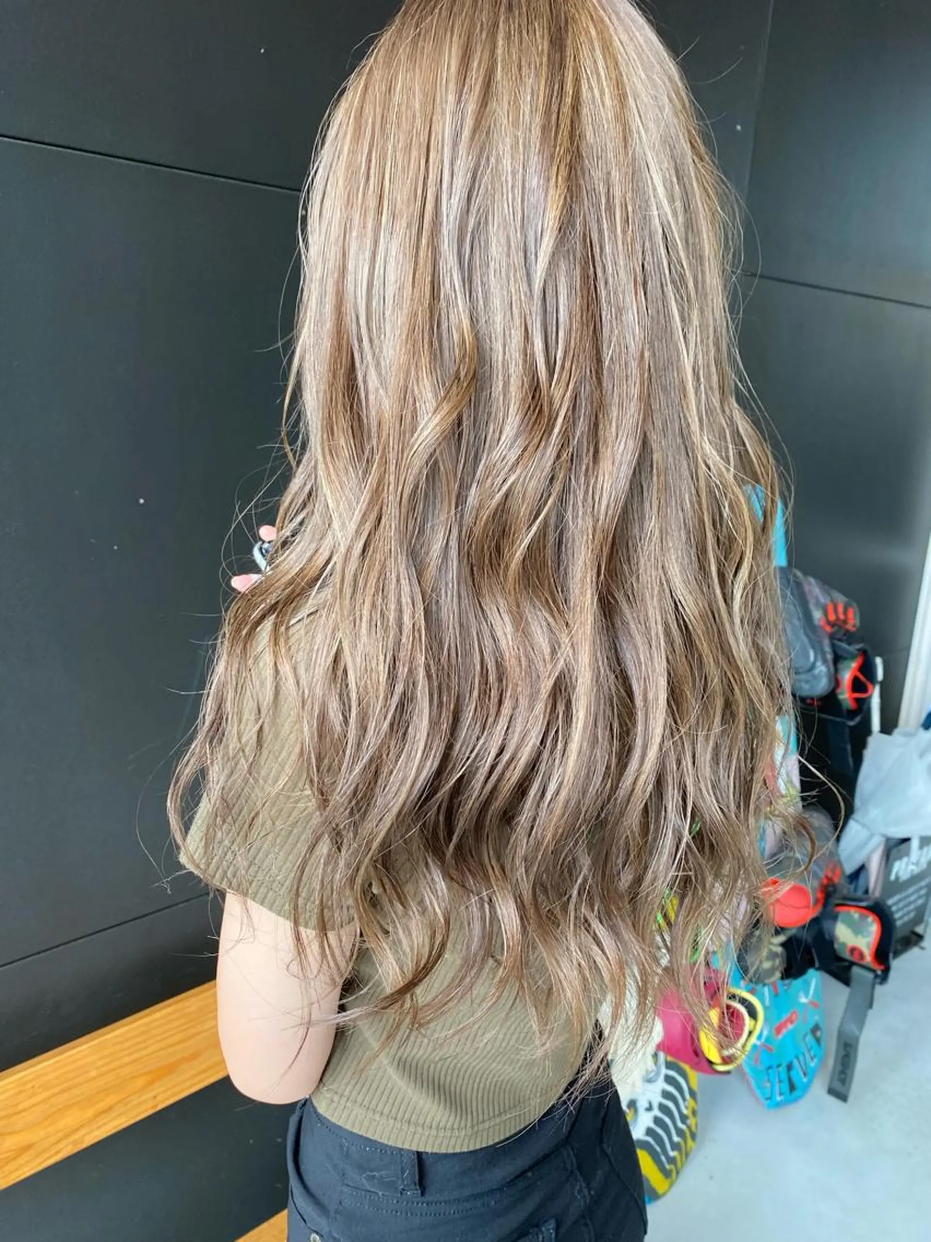 ロング ハイライト 松岡 昇のヘアスタイル