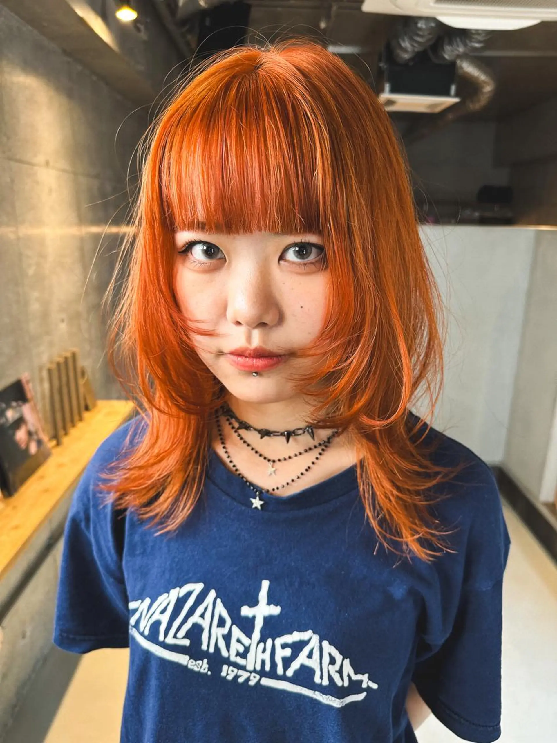 ミディアム カラー 斎藤祐樹 /レイヤー/パーマのヘアスタイル