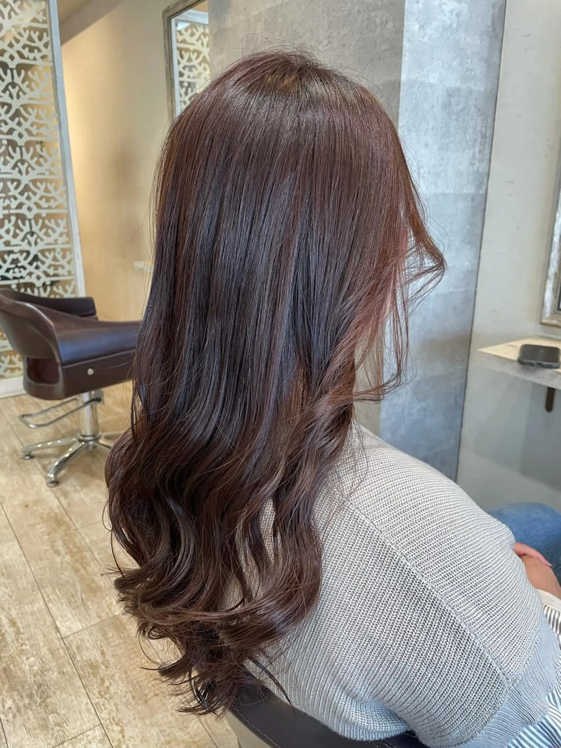 ロング カラー カット ヘアカラー 小顔/似合わせカット 杉山莉菜のヘアスタイル