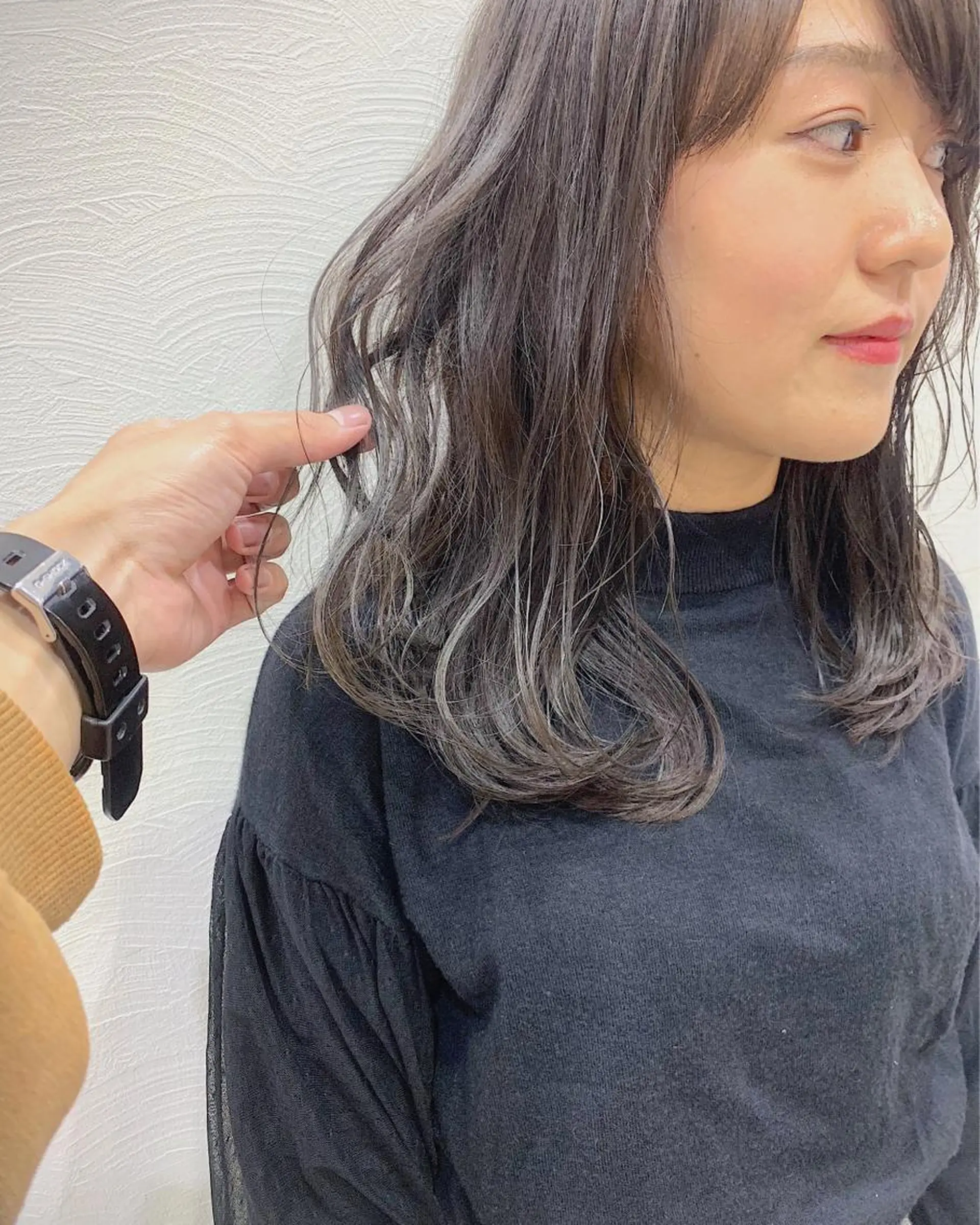 ロング カラー なかの たくみのヘアスタイル