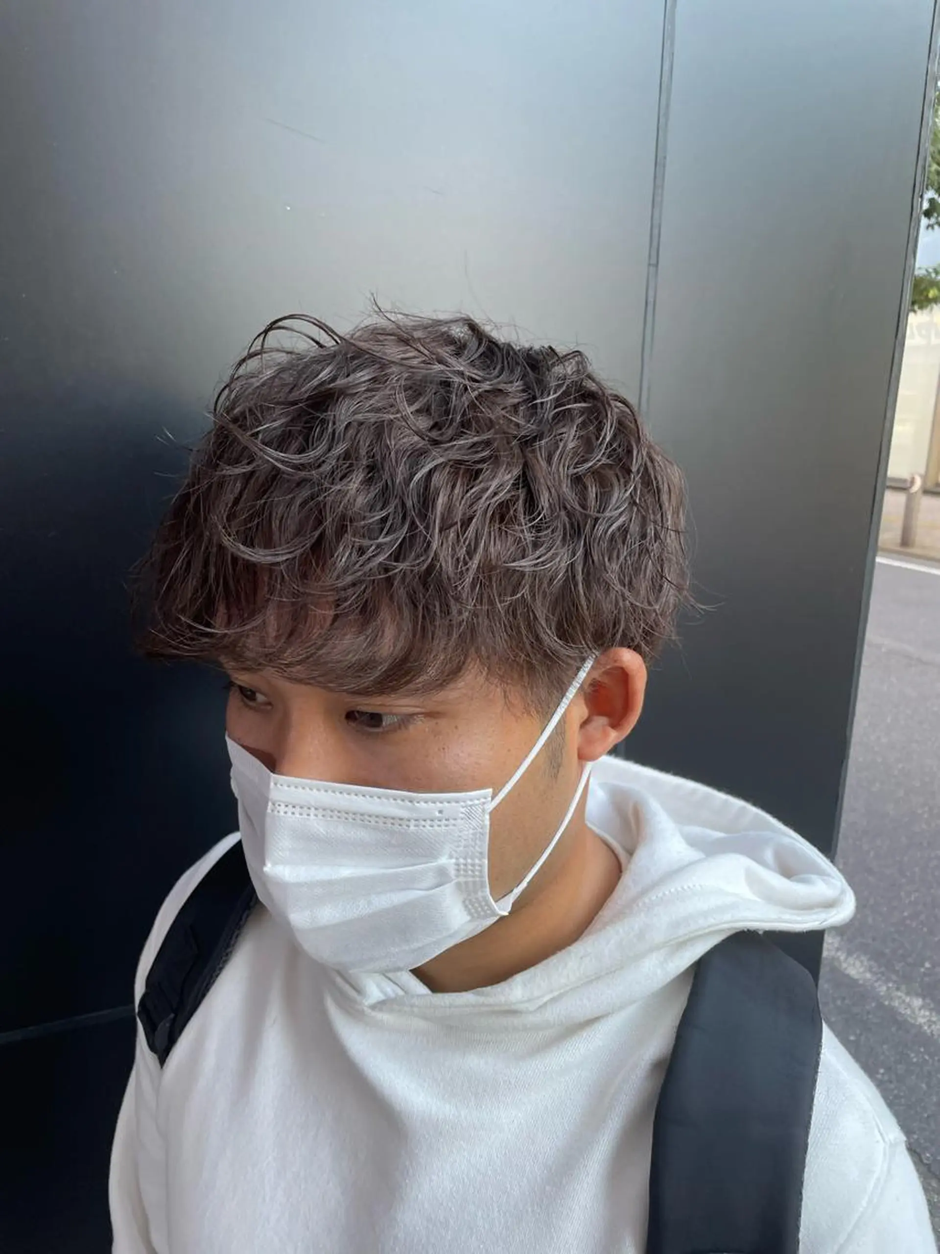 ショート パーマ メンズ 波巻きパーマ 【柏メンズパーマ職人 】店長　KAZUMAのヘアスタイル