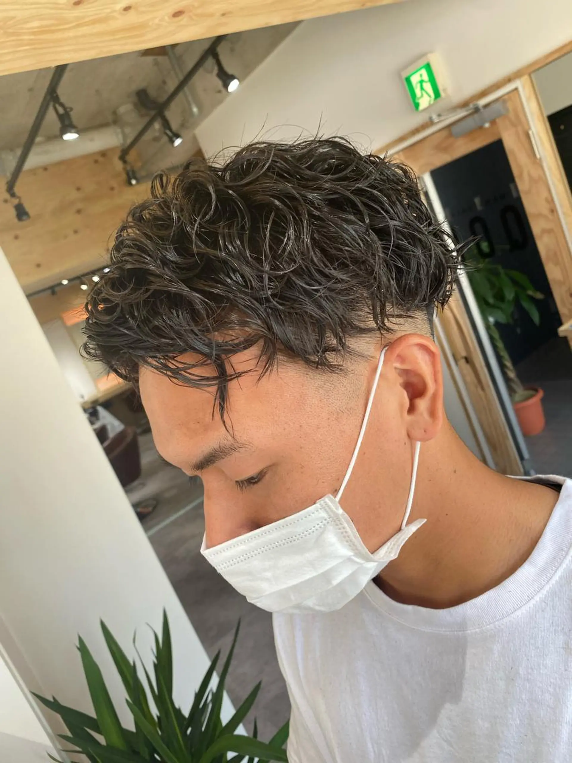 パーマ メンズ カット パーマ ヘアセット メンズブリーチカラー /パーマ ごーた立川のヘアスタイル