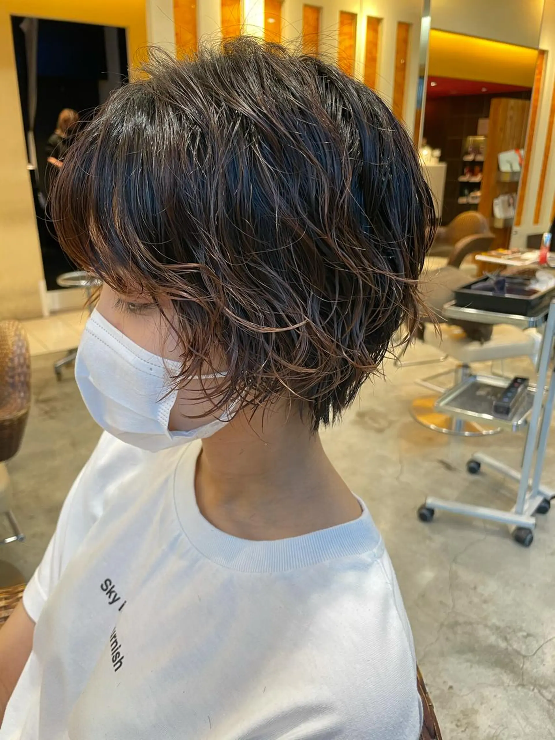 ショート パーマ カット パーマ 原宿美容室Cura所属・パーマ美容師🌈中村 絢美のヘアスタイル