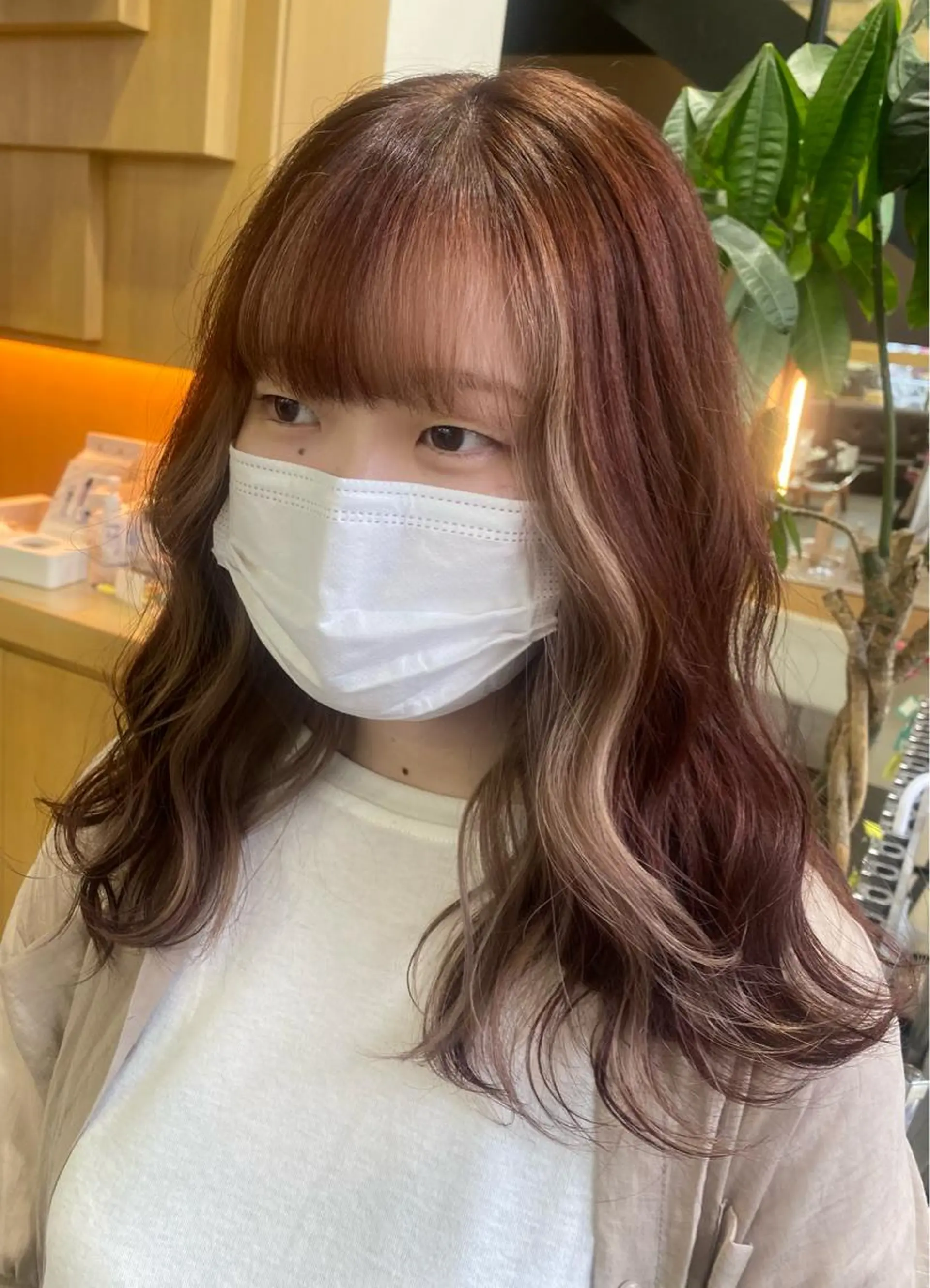 セミロング カラー ヘアアレンジ TSUNA 🌙 Lim 五反田のマツエク・マツパデザイン