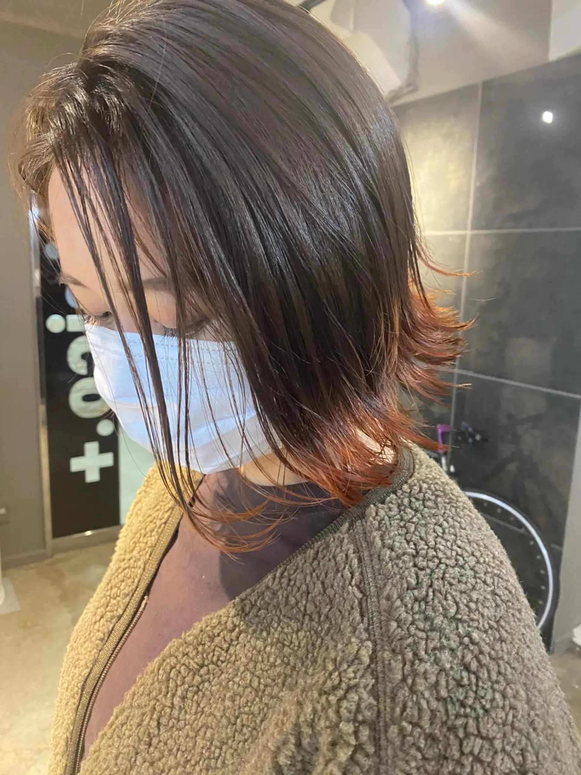 ミディアム カラー ヘアアレンジ メンズ キッズ ネイル マツエク・マツパ ヘアカラー トリートメント 透明感カラー🤎 ゆりのヘアスタイル