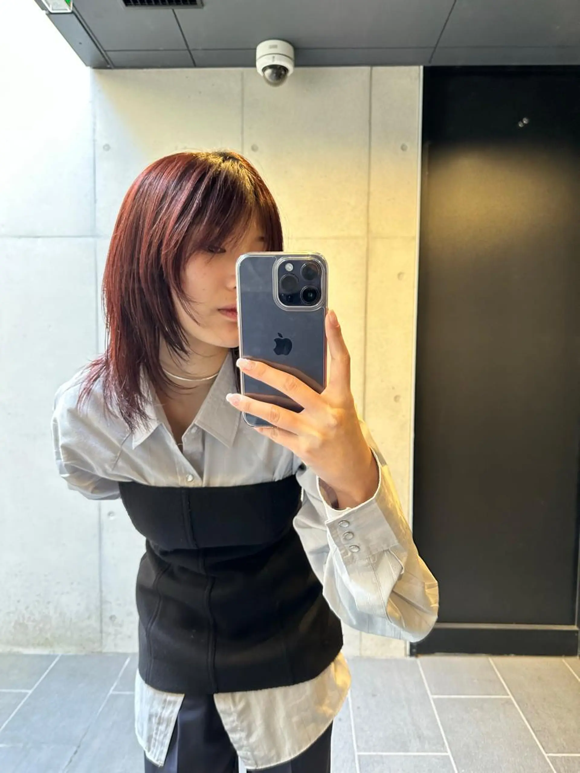 ミディアム カラー カット ヘアカラー 似合わせウルフ/ レイヤー/山本祐輔のヘアスタイル