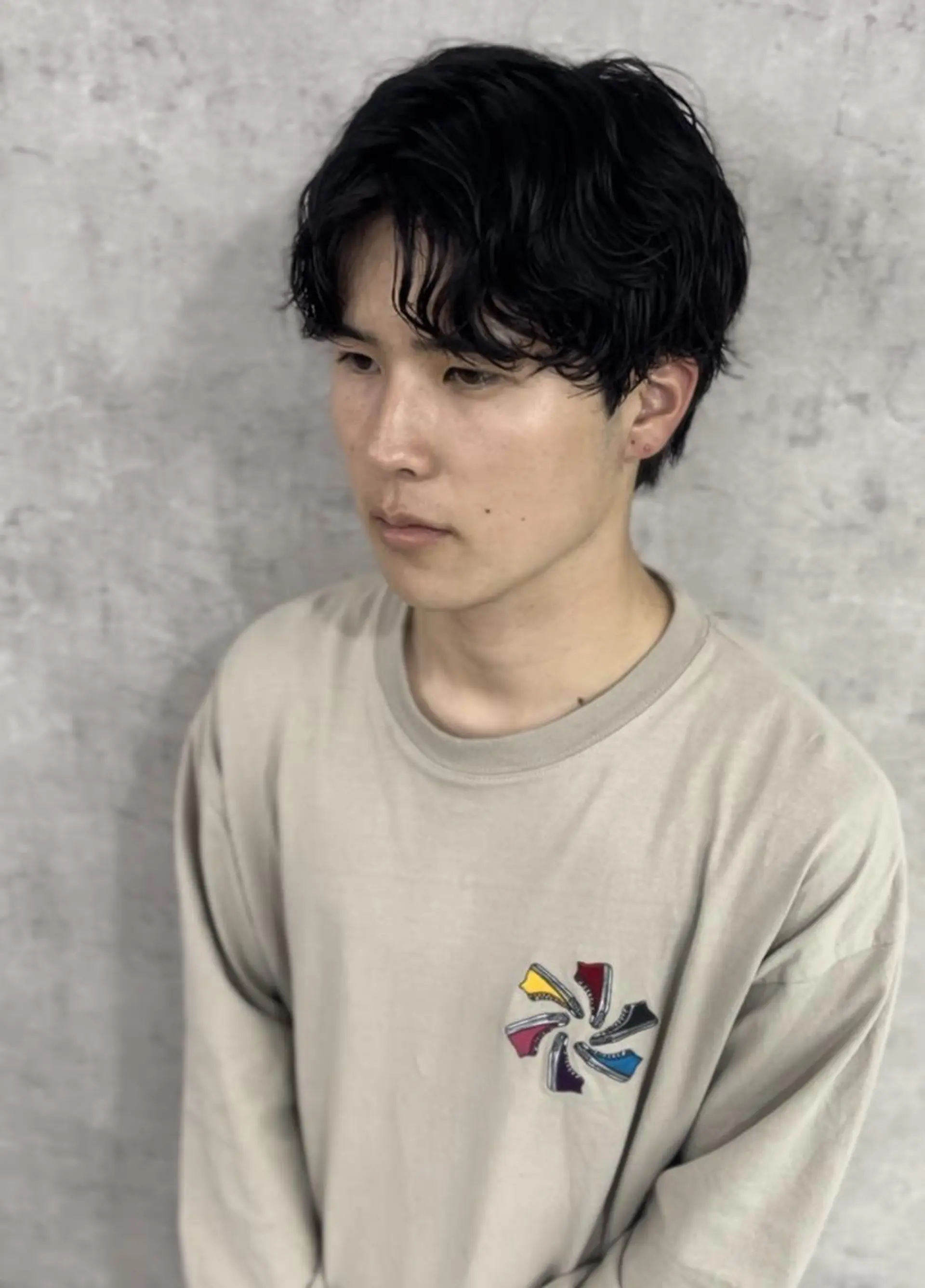 ミディアム ミディアムパーマ カット パーマ トリートメント ヘアセット Men's Eir Kodamaのヘアスタイル