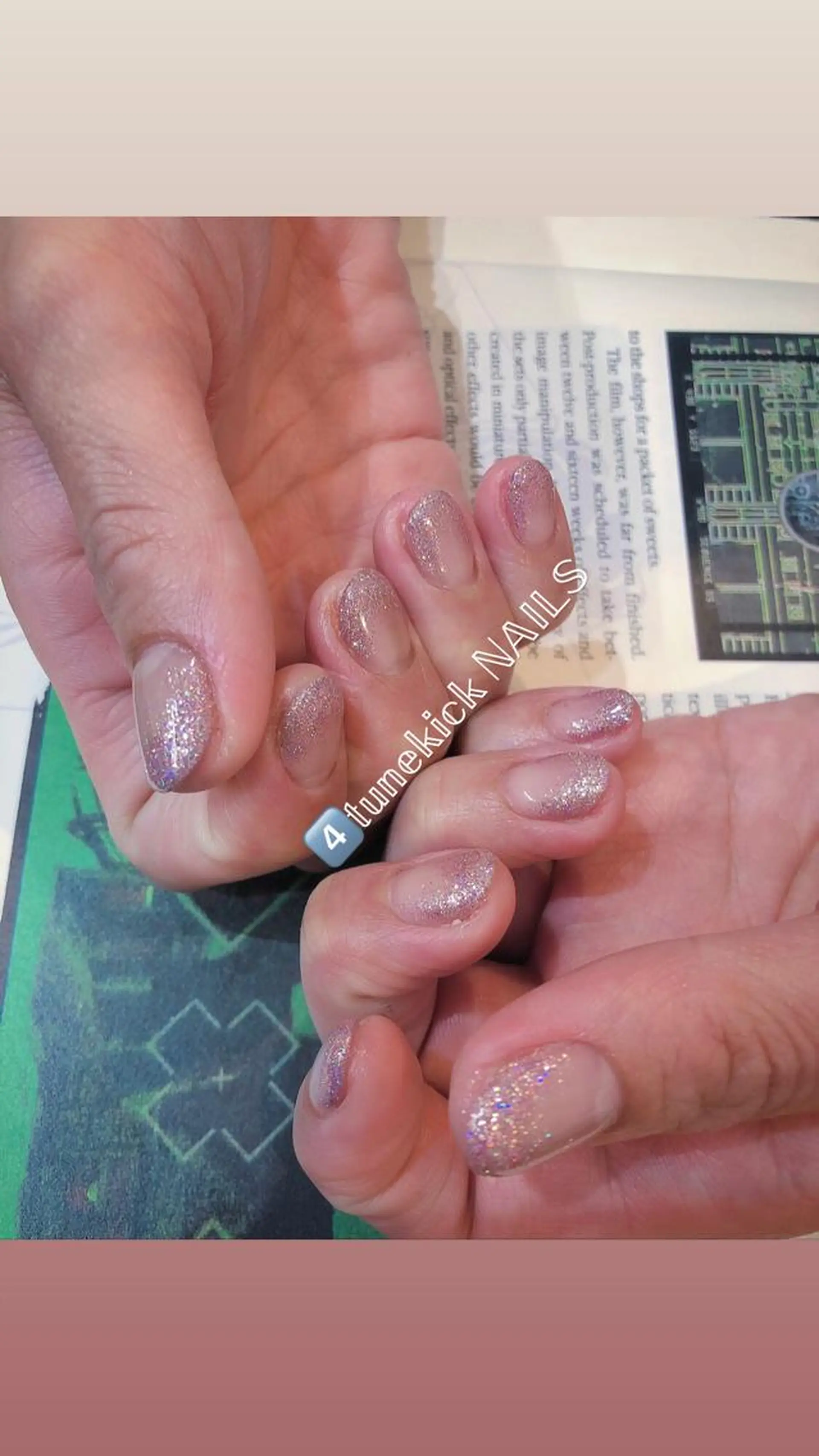 ネイル グラデーション ラメ(グリッター) ラメグラデーション 星野 淳子のネイルデザイン