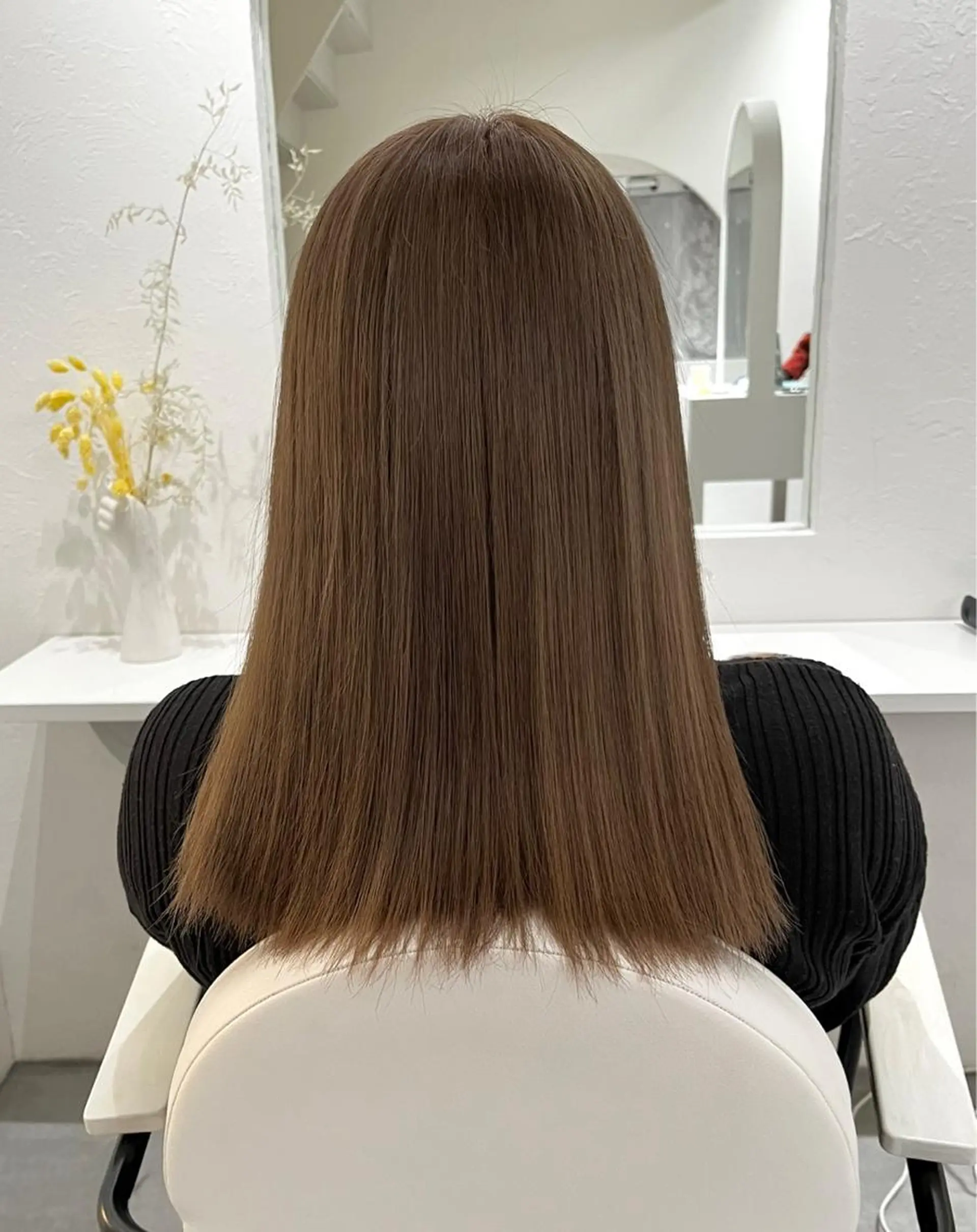 セミロング カラー MOE🐈‍⬛🎀 エクステ/ワンホンのヘアスタイル