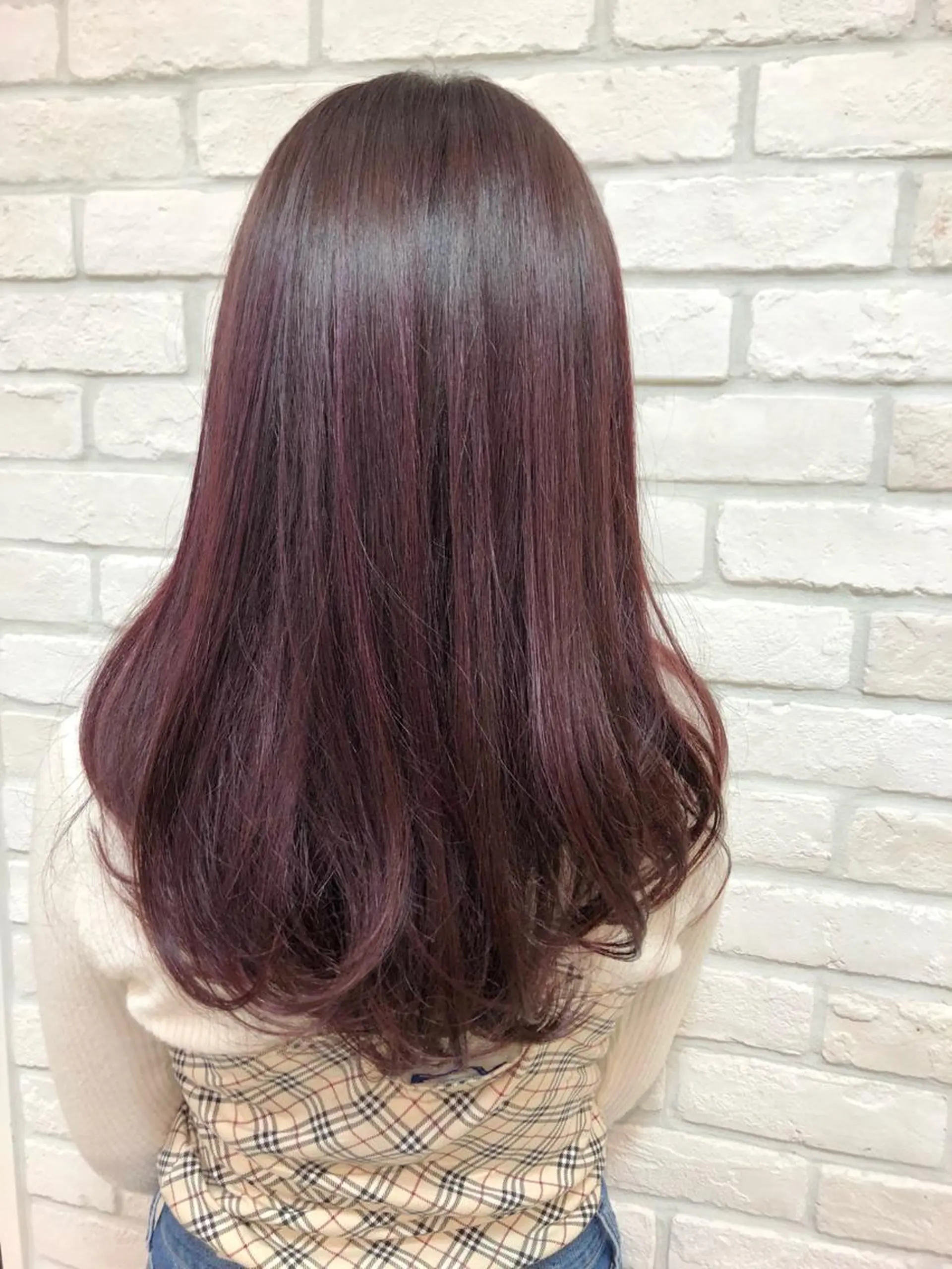 ロング カラー アッシュ ブリーチ ラベンダーカラー ラベンダーアッシュ レディースカット 募集/今間 海音のヘアスタイル