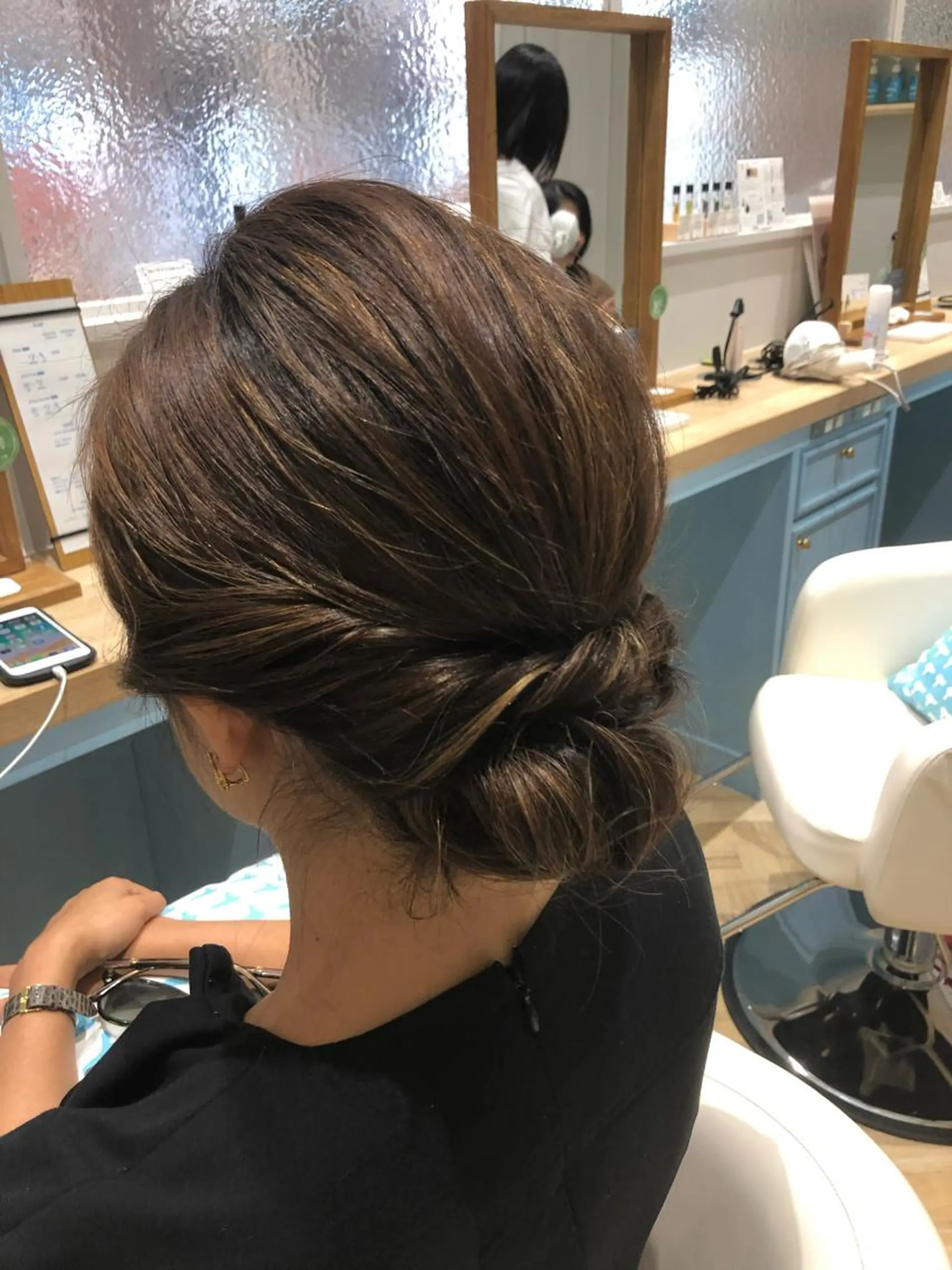 セミロング ヘアアレンジ ヘアセット OGAWA HIROKIのヘアスタイル