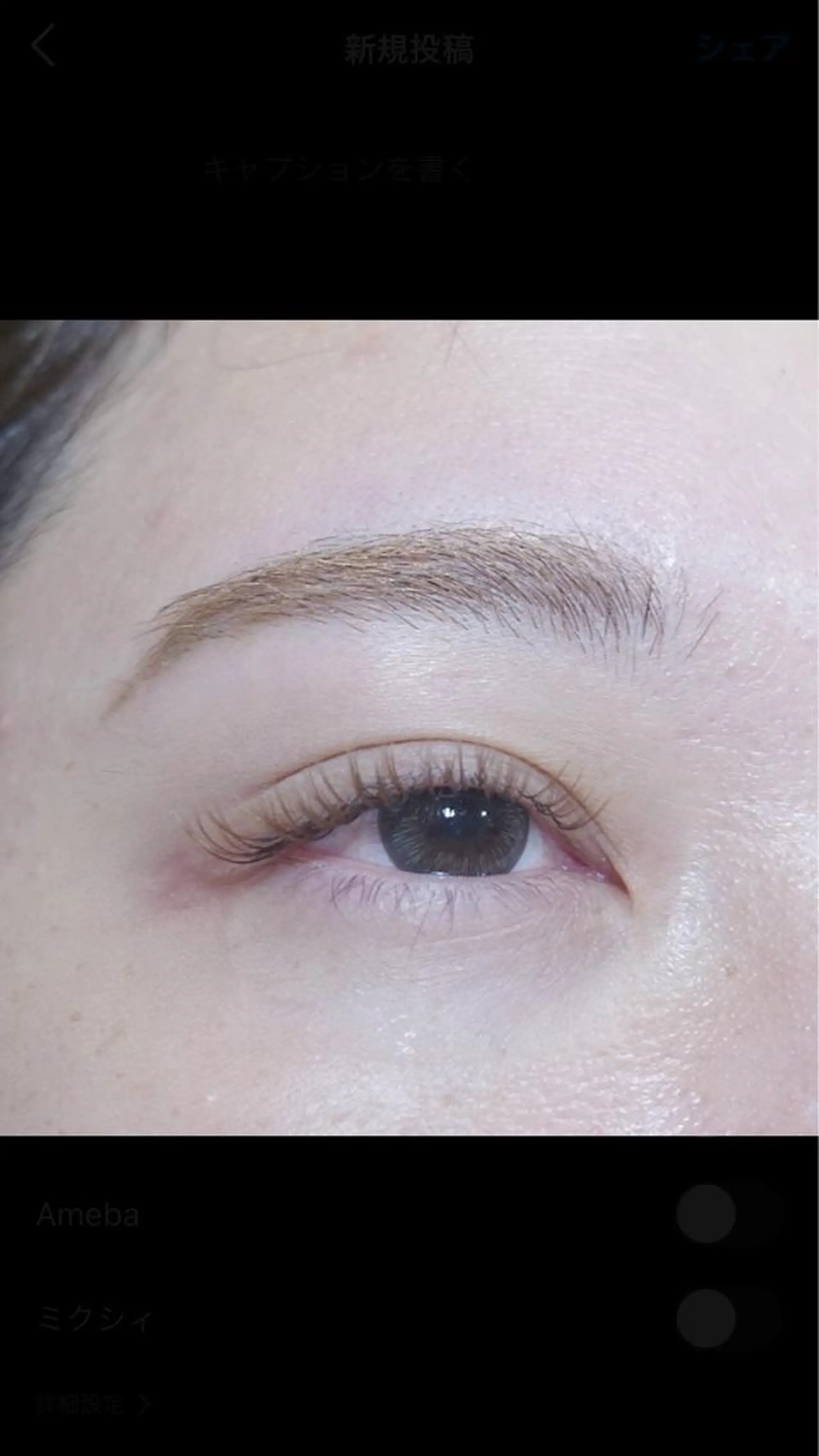 マツエク・マツパ 束感まつ毛 カラーマツエク ナチュラル ボリュームラッシュ アイデザイナー 山下の眉毛・アイブロウイメージ