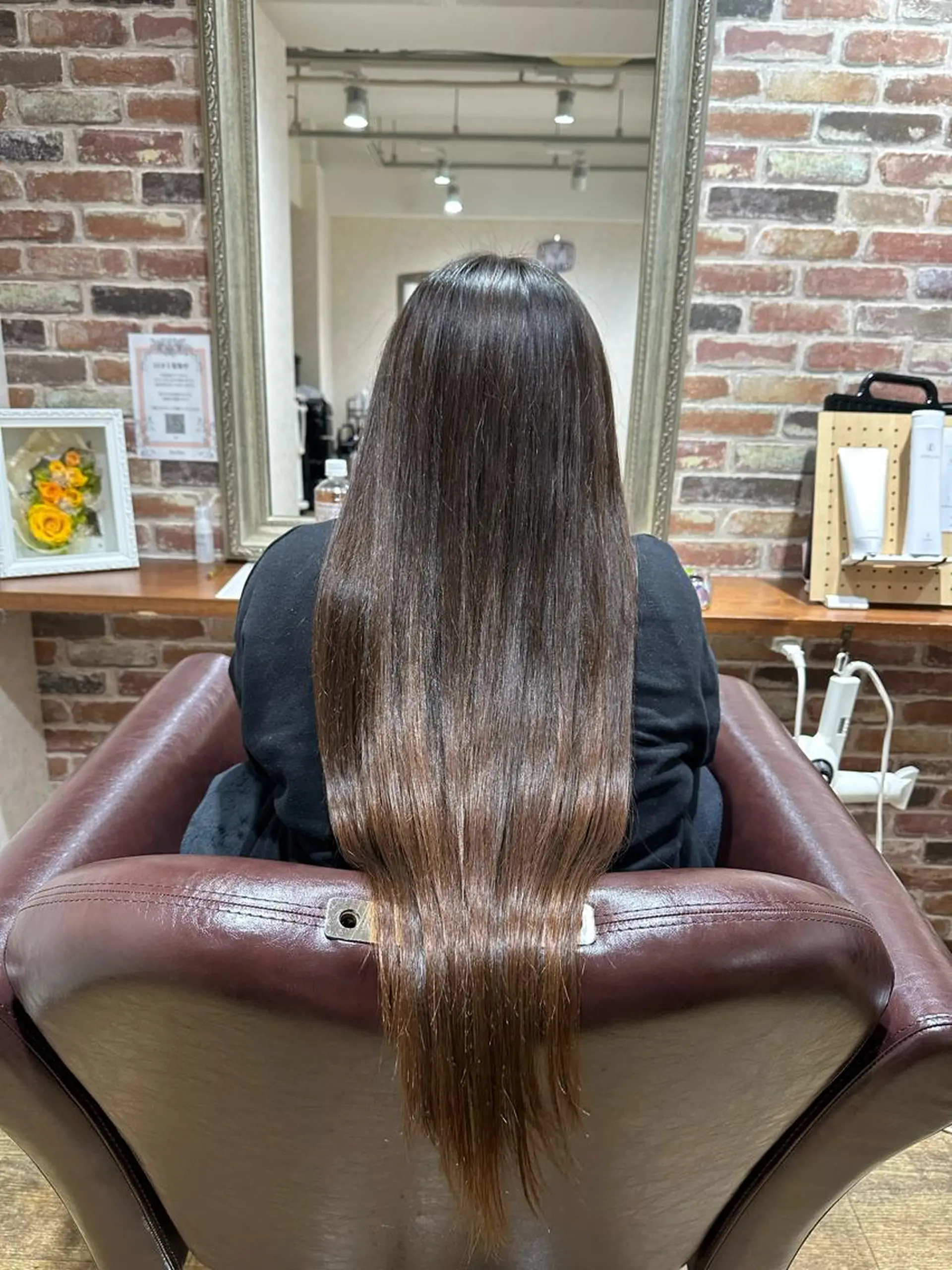 ロング 髪質改善個室サロン' 白髪ぼかし・縮毛矯正のヘアスタイル