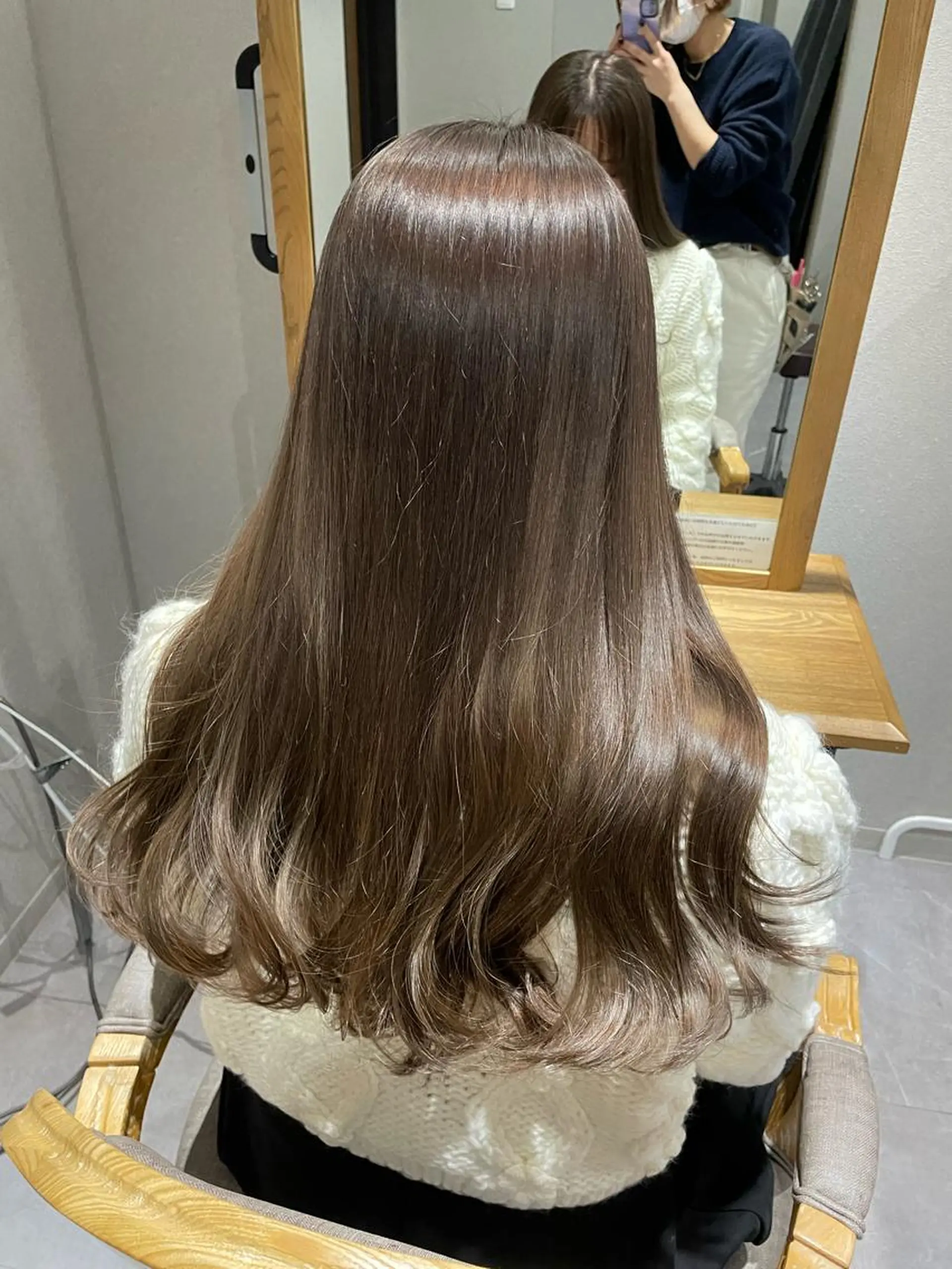 ロング カラー パーマ ヘアアレンジ ヨシムラ リオのヘアスタイル