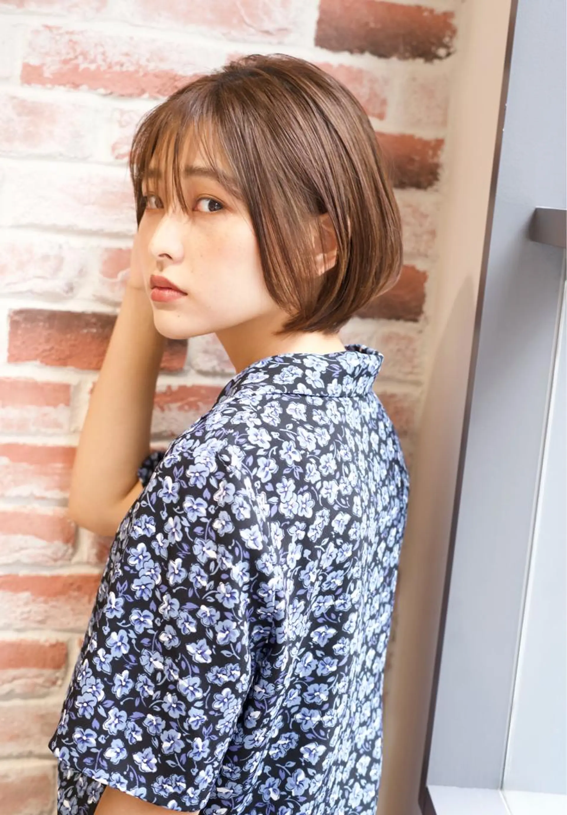 ショート カラー パーマ 【白髪ぼかし 専門GBG】自由が丘のヘアスタイル