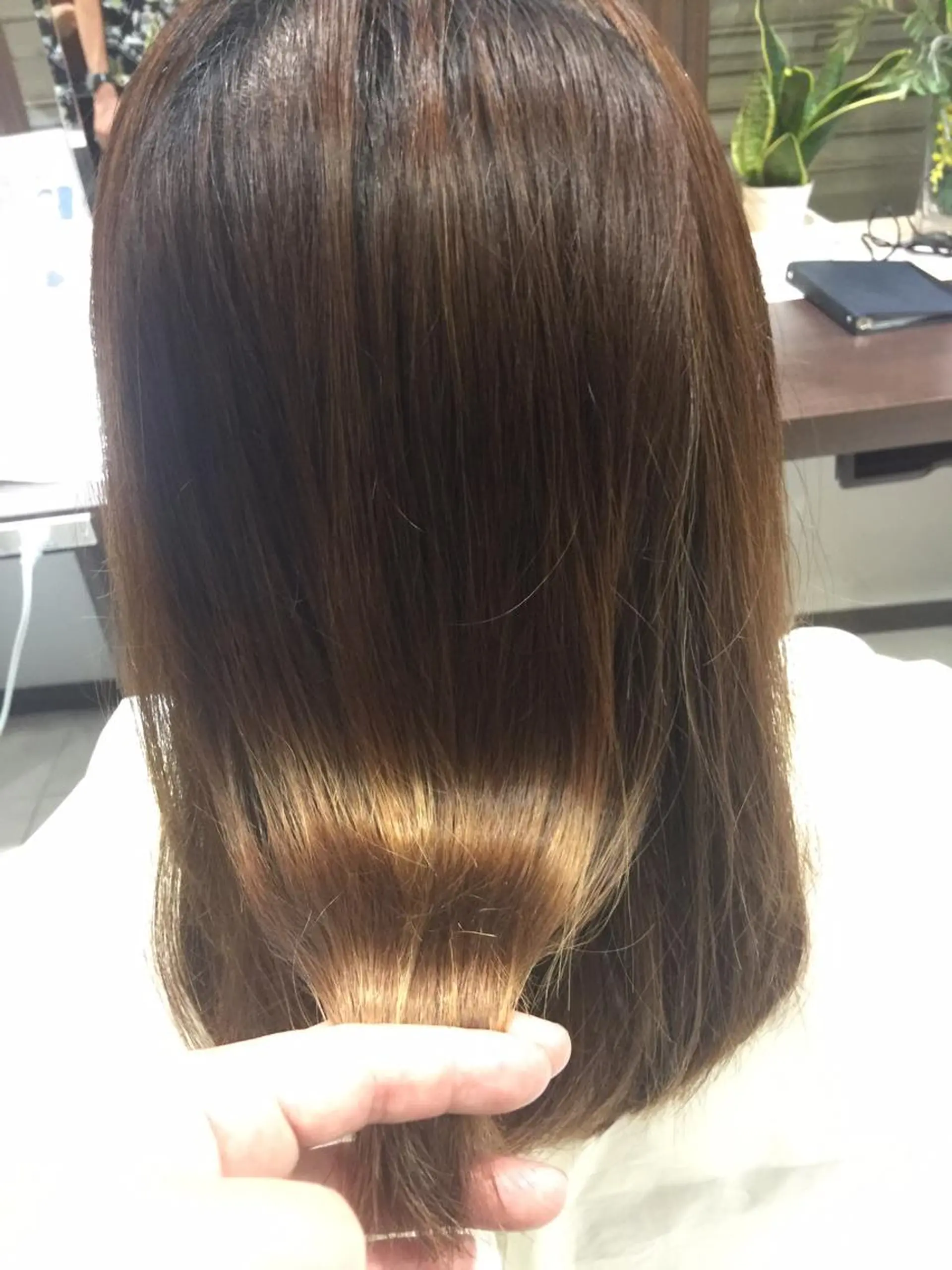 セミロング 縮毛矯正 縮毛矯正 トリートメント 『Ash久が原MG』 水野 翼のヘアスタイル